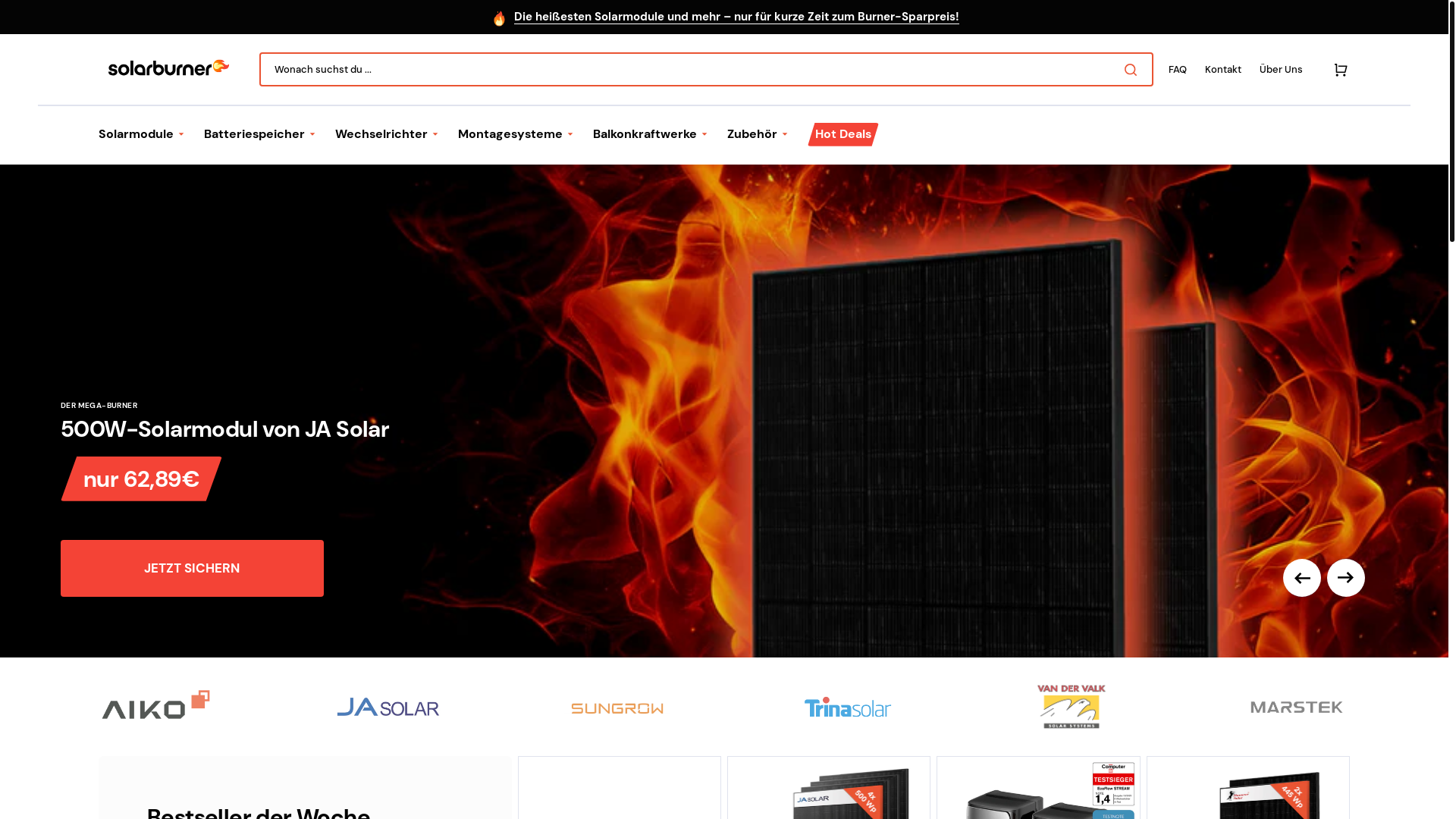 website screenshot of https://deinbkwspeicher.de/