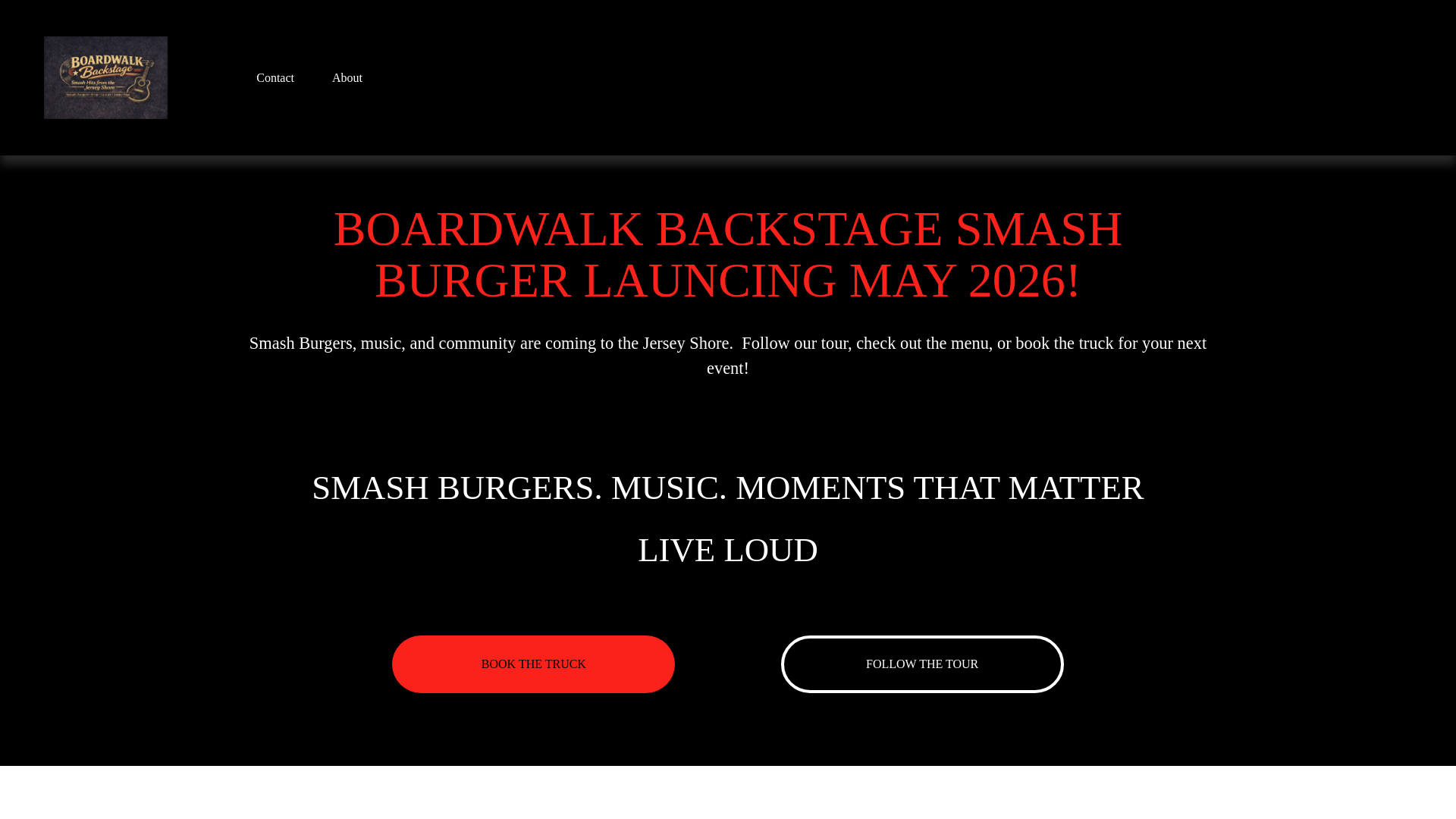 website screenshot of https://boardwalkbackstage.com