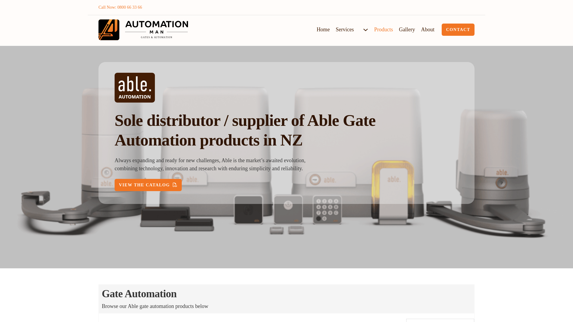 website screenshot of https://ableautomation.co.nz/