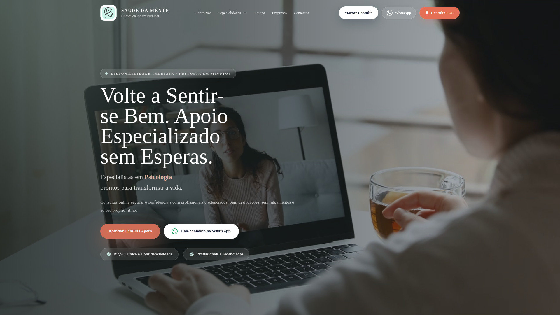 website screenshot of https://saudedamente.pages.dev/