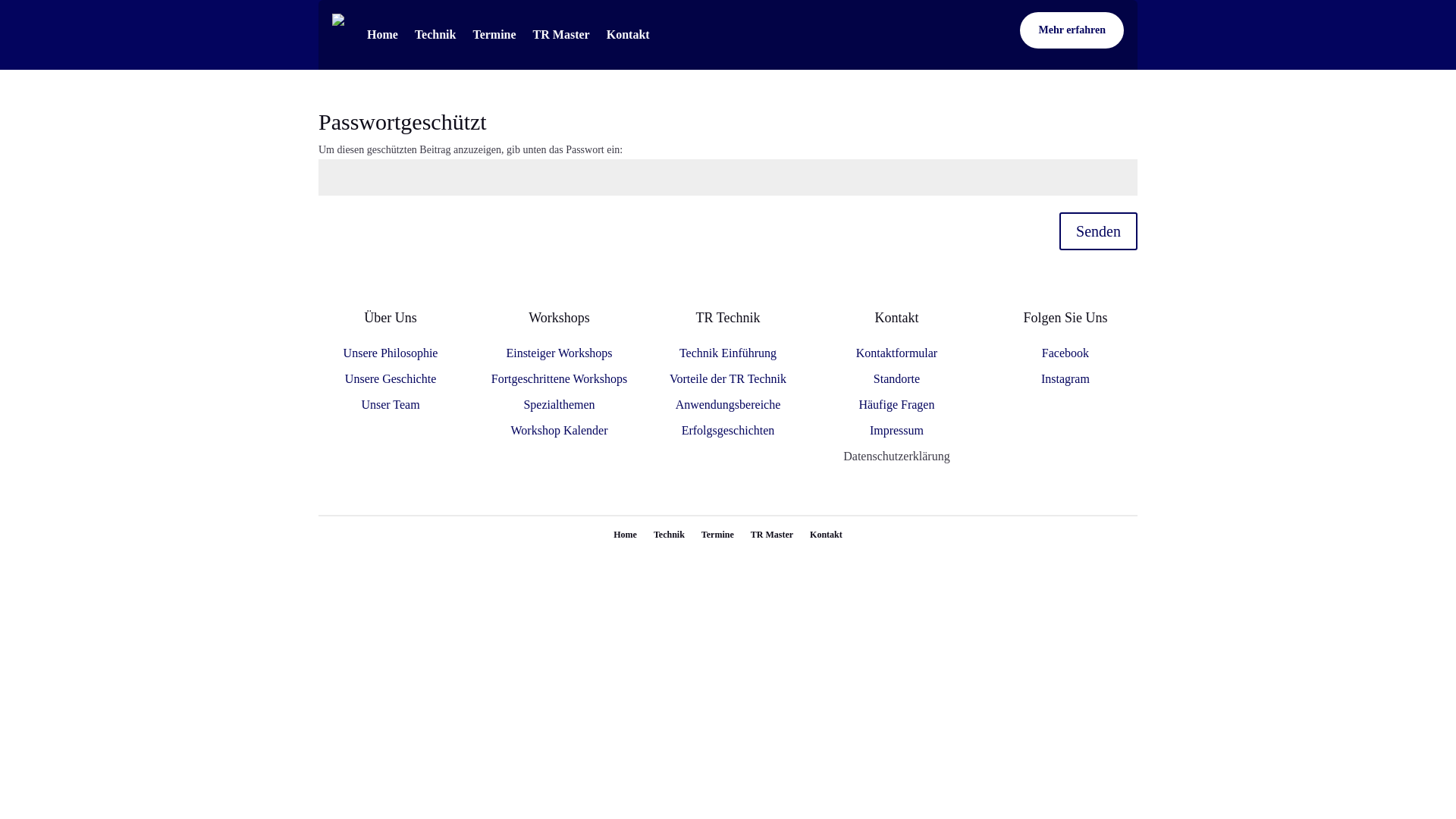 website screenshot of https://tr-cutting-workshops.de