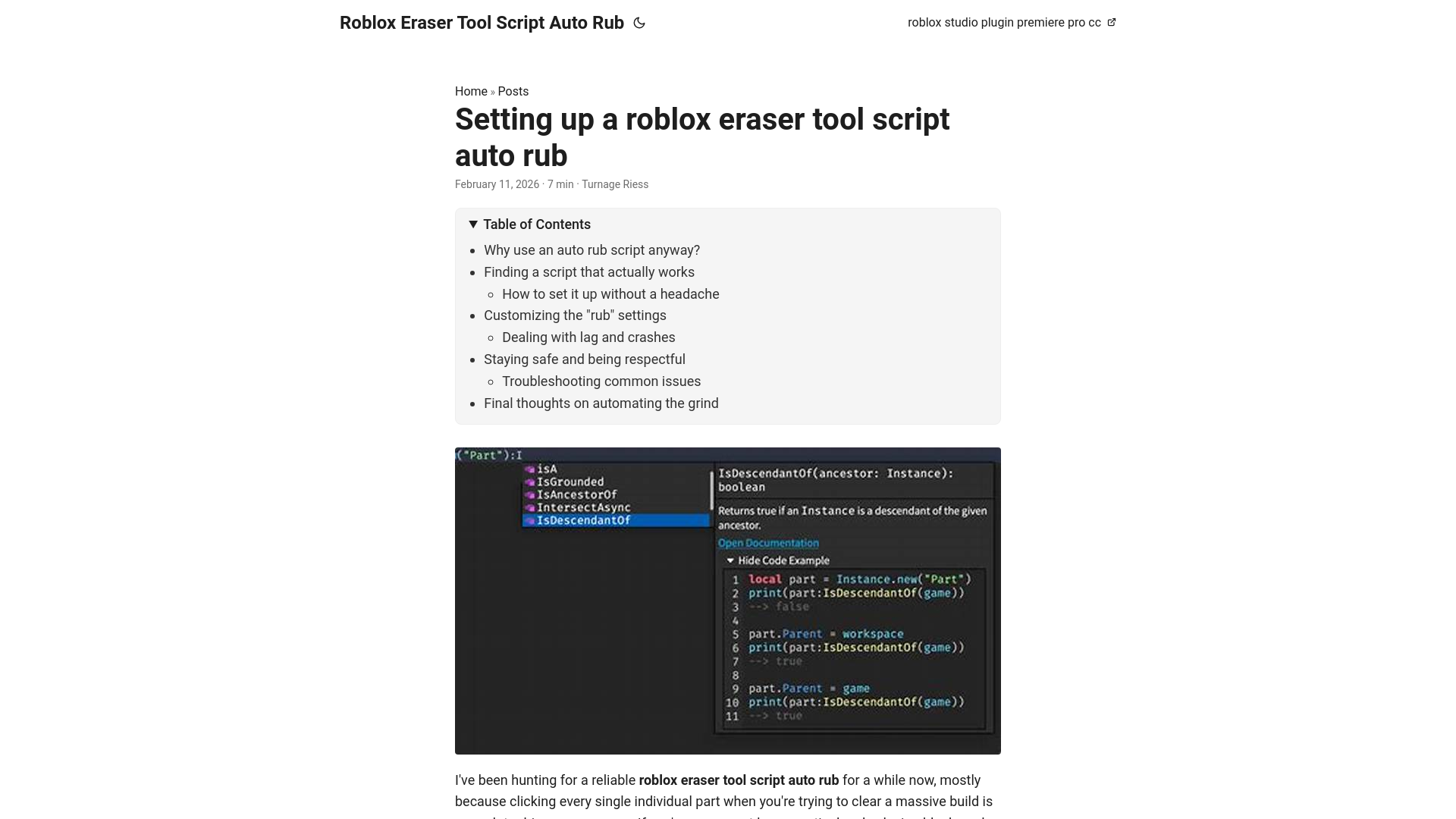 website screenshot of https://roblox-eraser-tool-script-auto-rub.pages.dev/