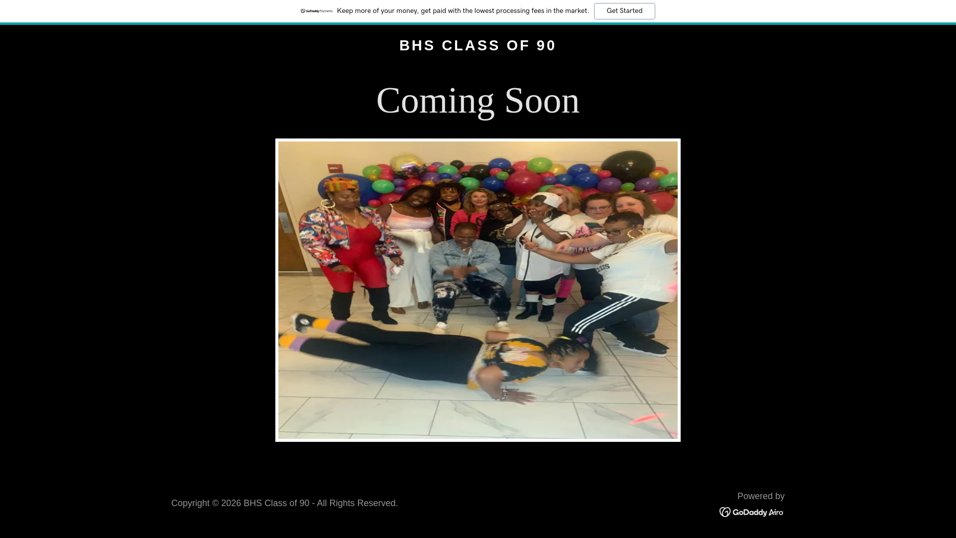 website screenshot of https://bhsclassof90.com/