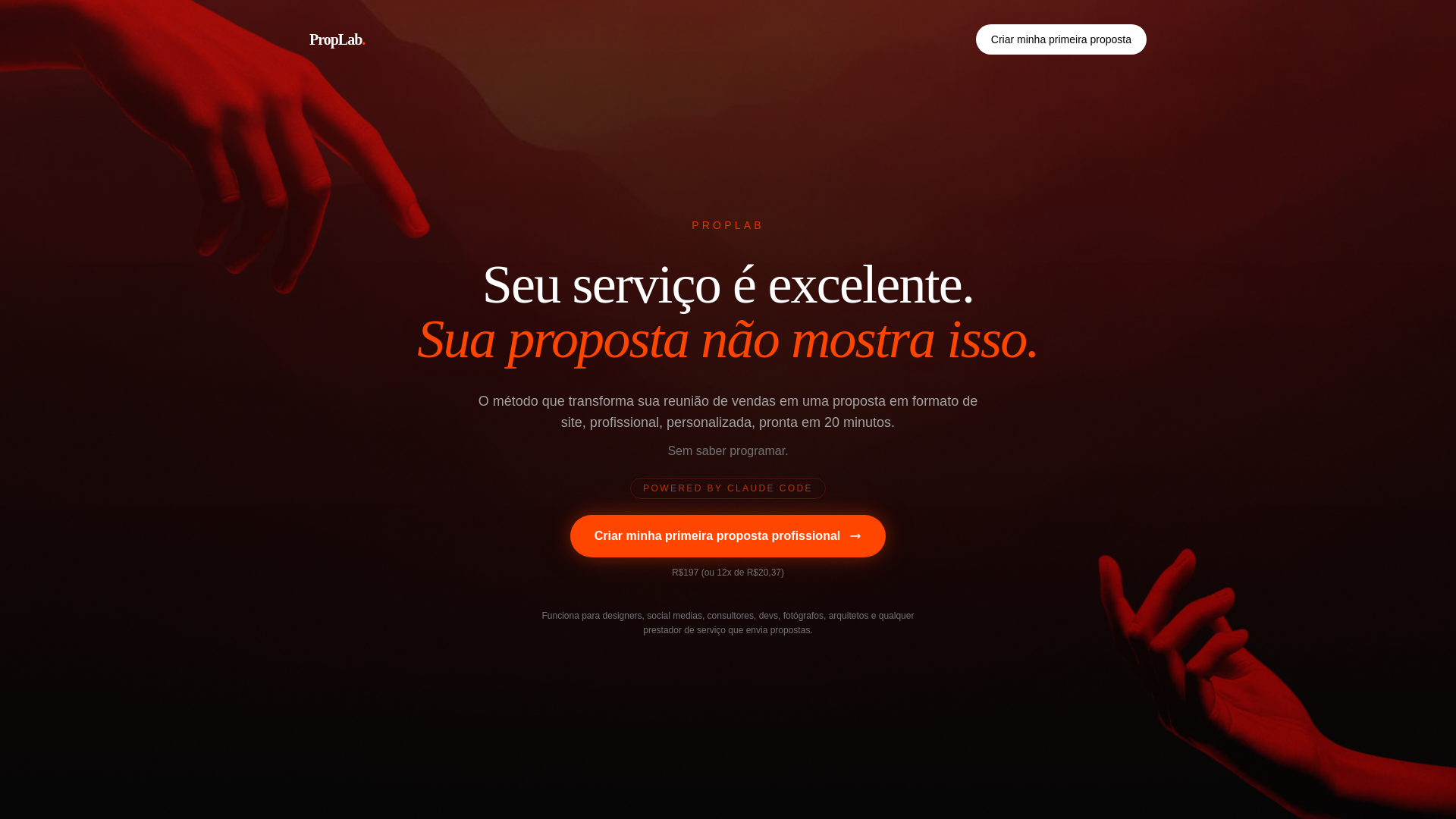 website screenshot of https://proplab-v5-testpage.pages.dev/