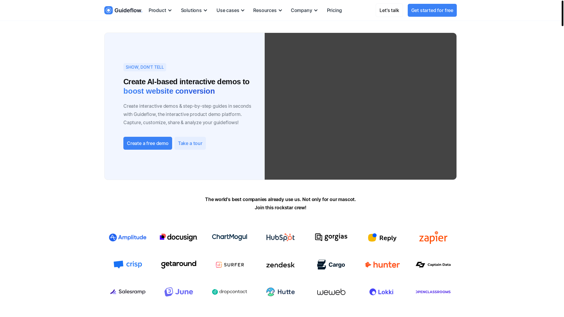 website screenshot of https://saasguidefow.com/