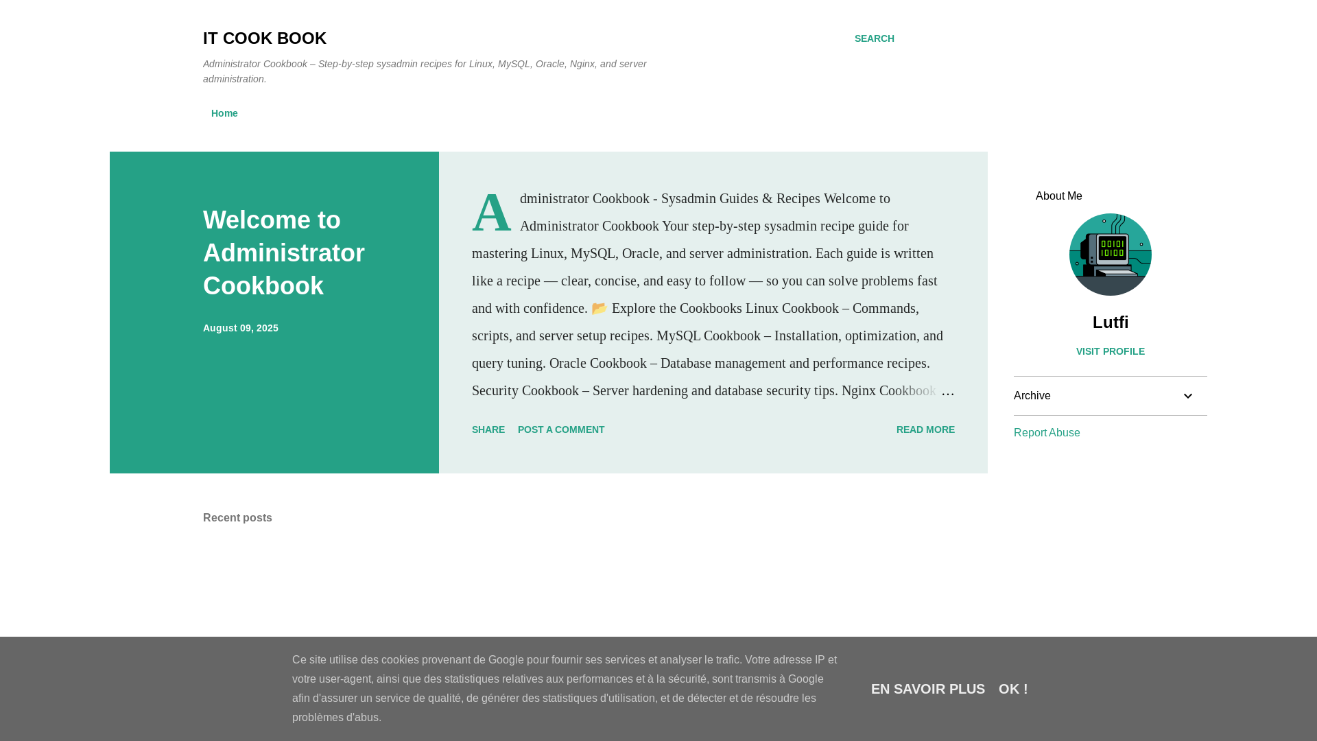 website screenshot of https://lutficookbook.com/