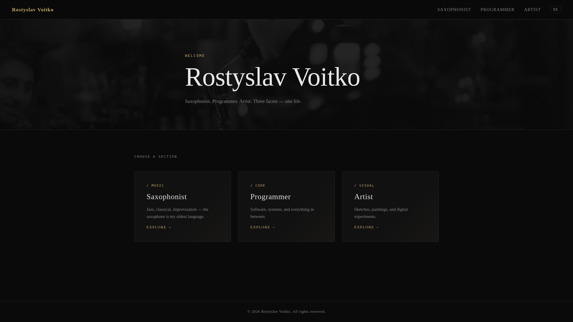 website screenshot of https://rostyslav-voitko.de