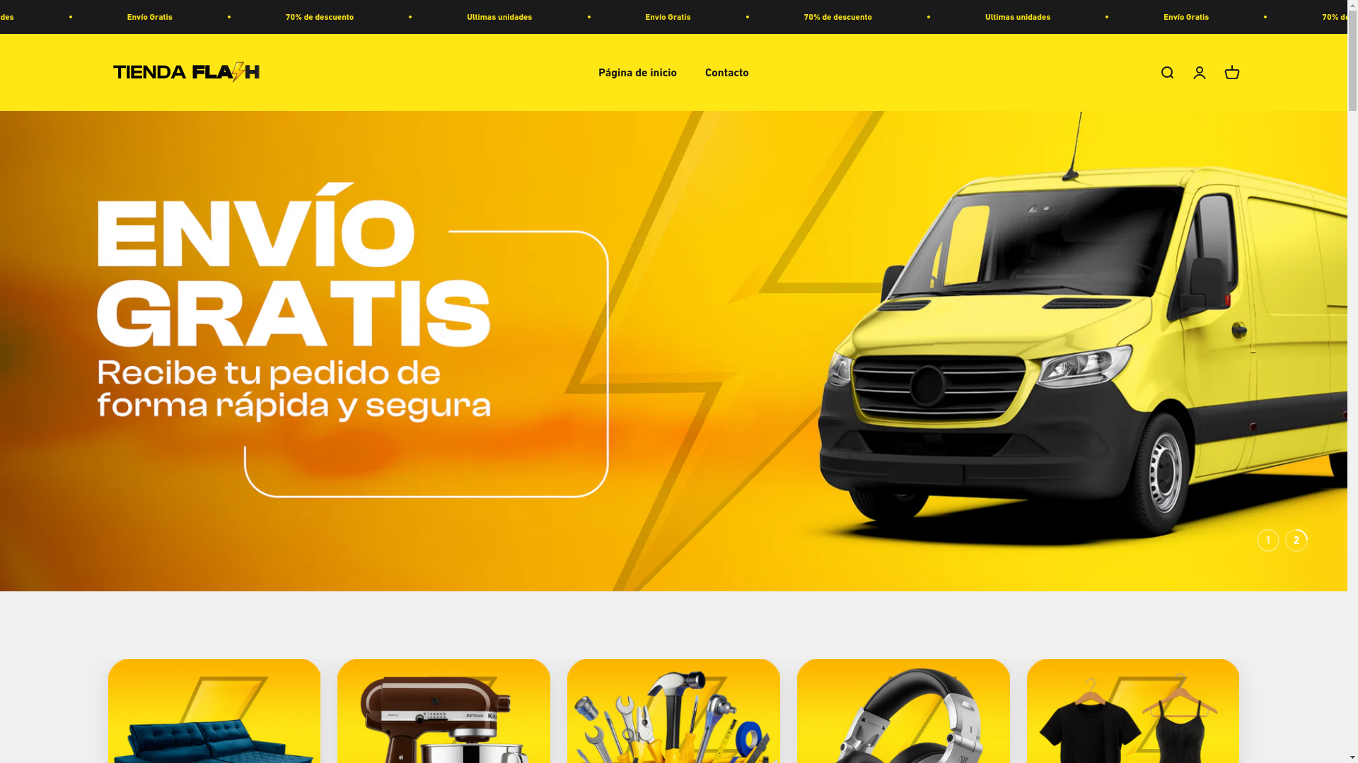 website screenshot of https://tiendasflash.shop/