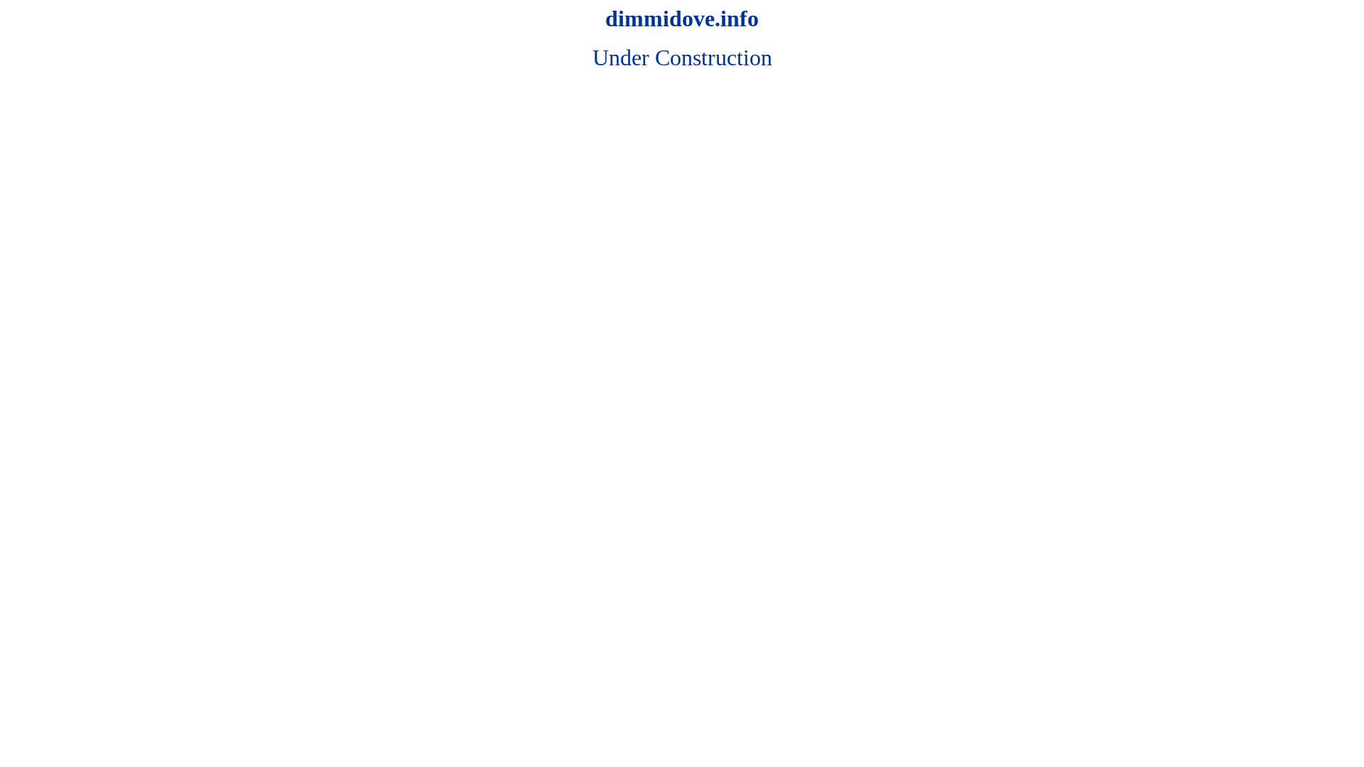 website screenshot of https://dimmidove.info/