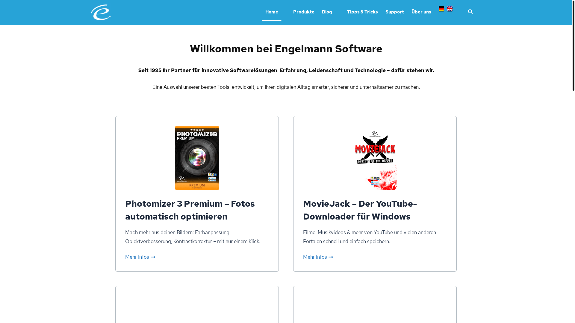 website screenshot of https://engelmannsoftware.com/