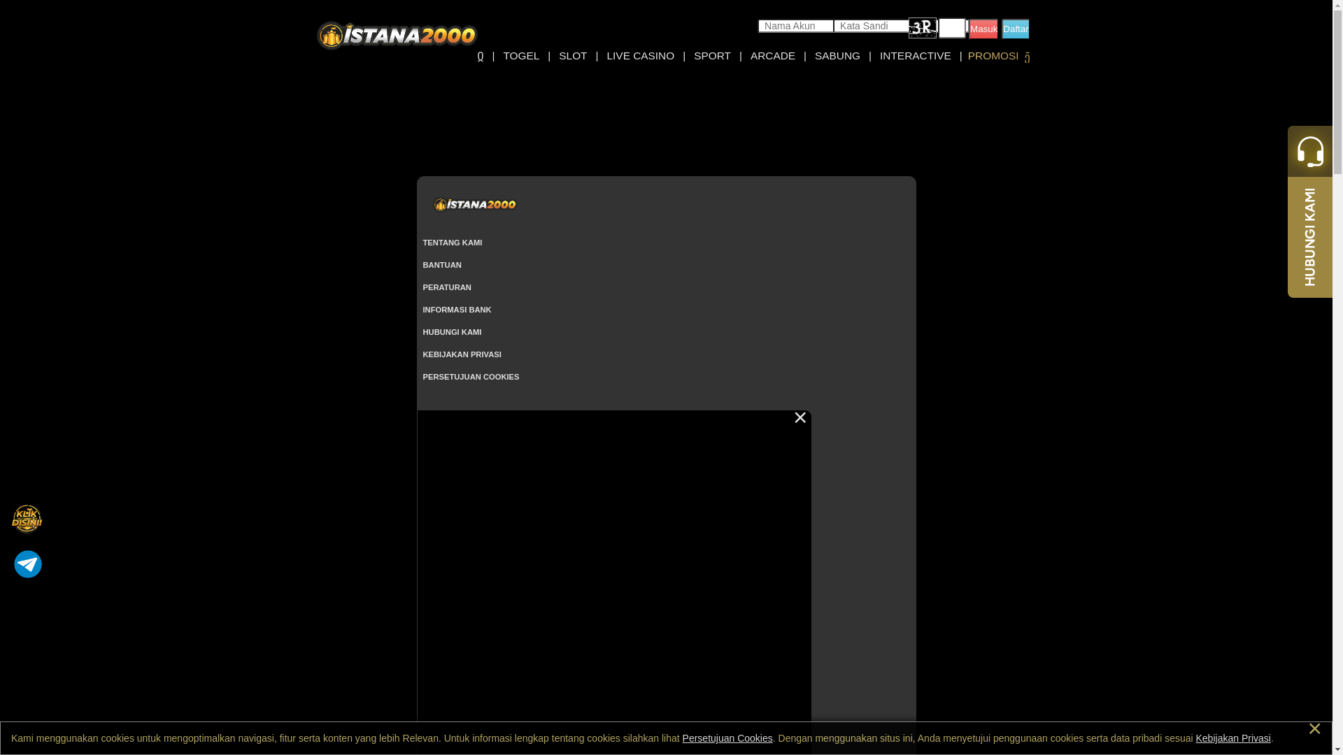 website screenshot of https://istana2000cq.com/