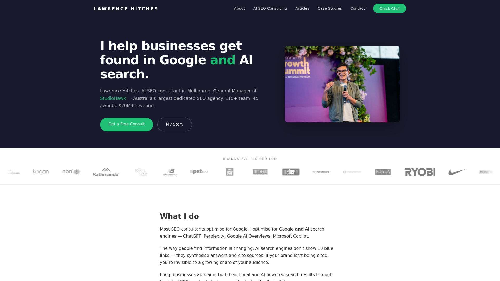 website screenshot of https://lawrencehitches.pages.dev/