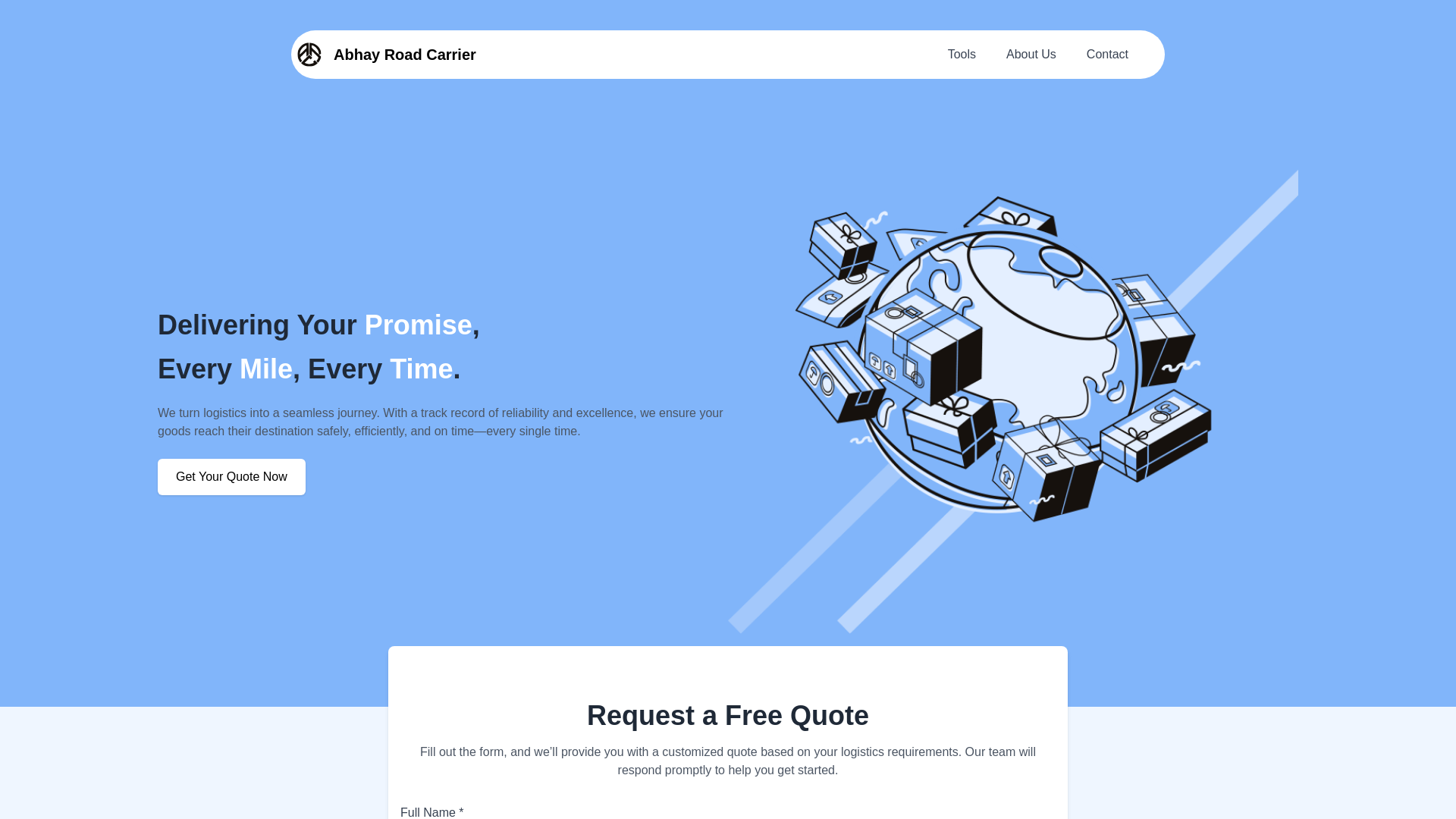 website screenshot of https://abhayu.com/