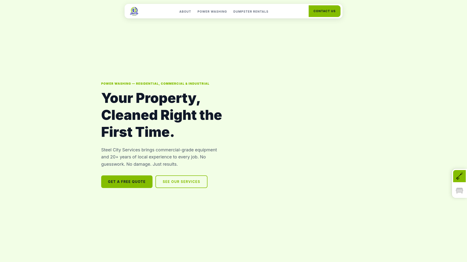 website screenshot of https://steelcitysc.ca/