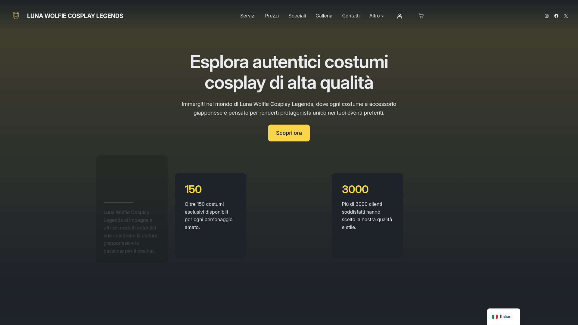 website screenshot of https://dodoexpress.it