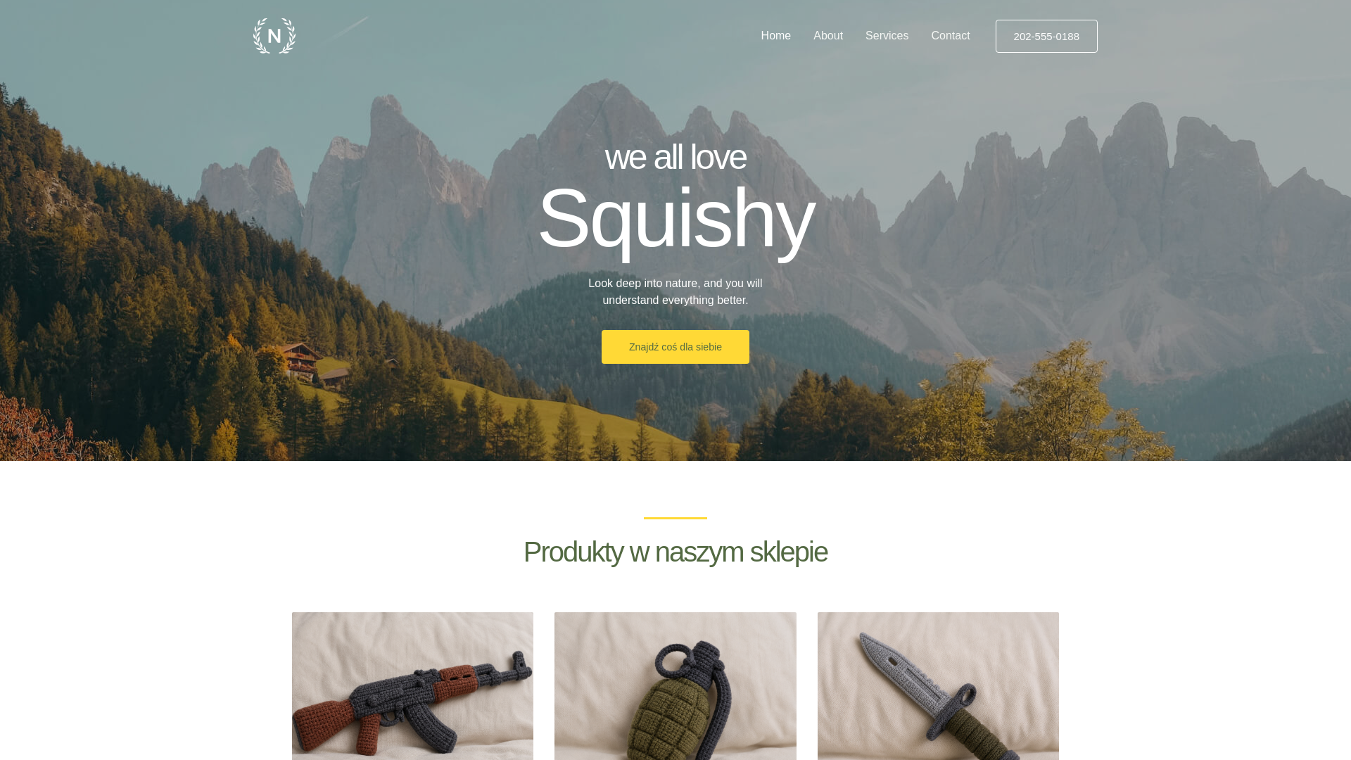 website screenshot of https://squishyworld.pl/