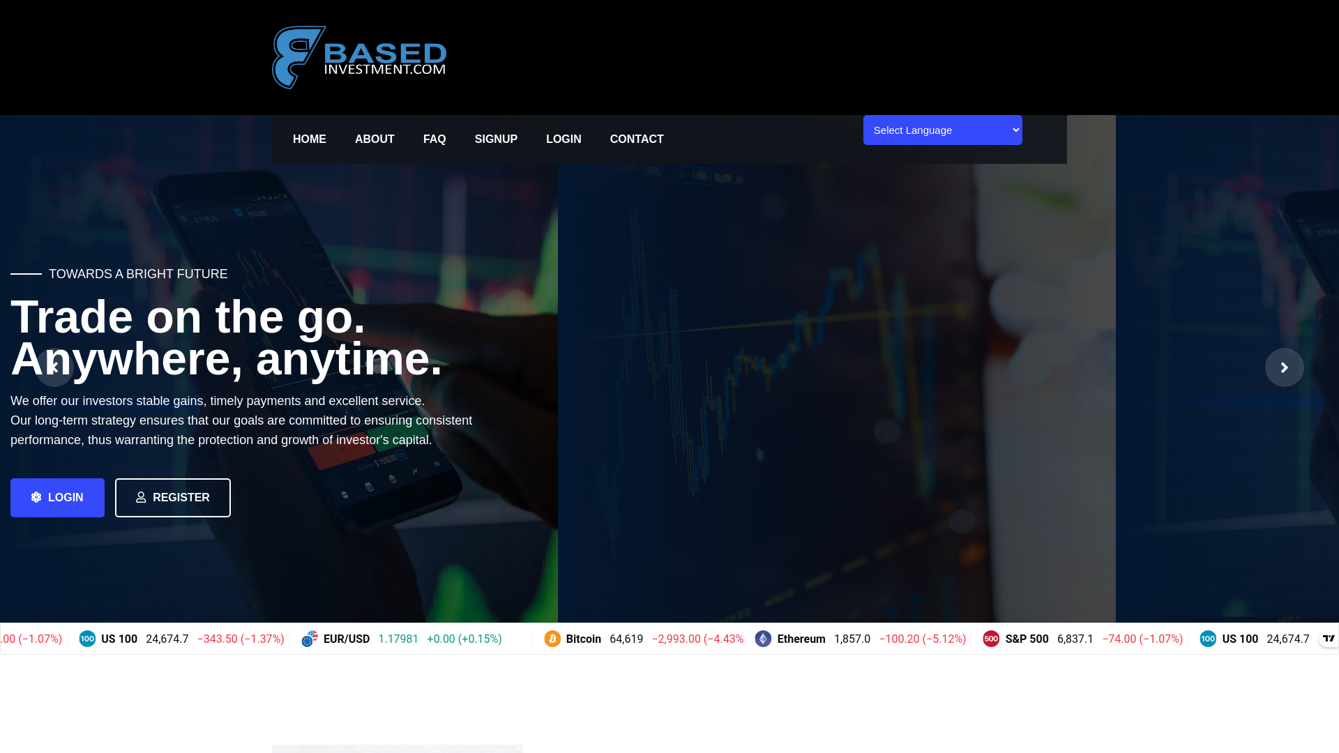 website screenshot of https://based-investment.com/