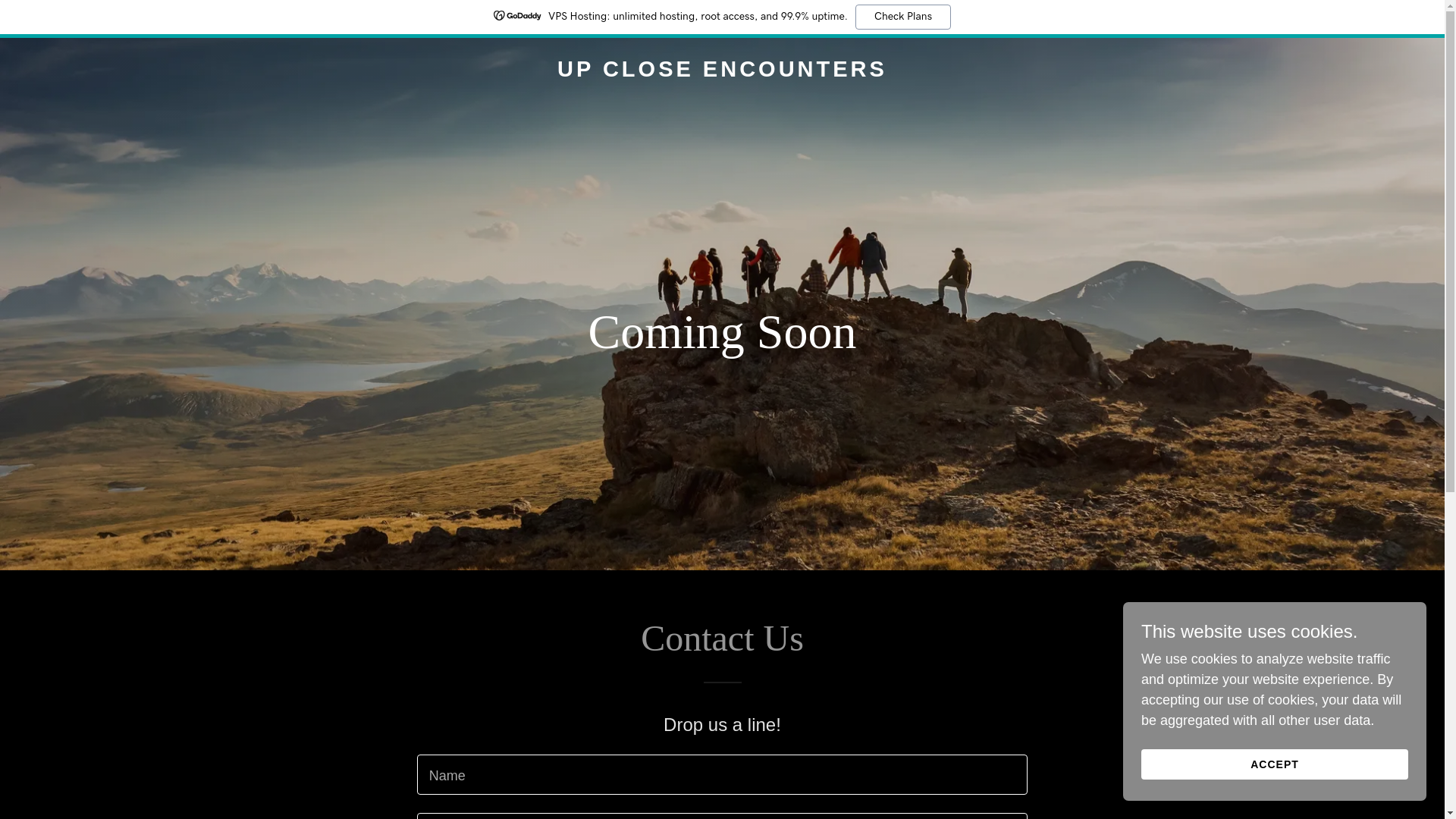 website screenshot of https://up-close-encounters.au/