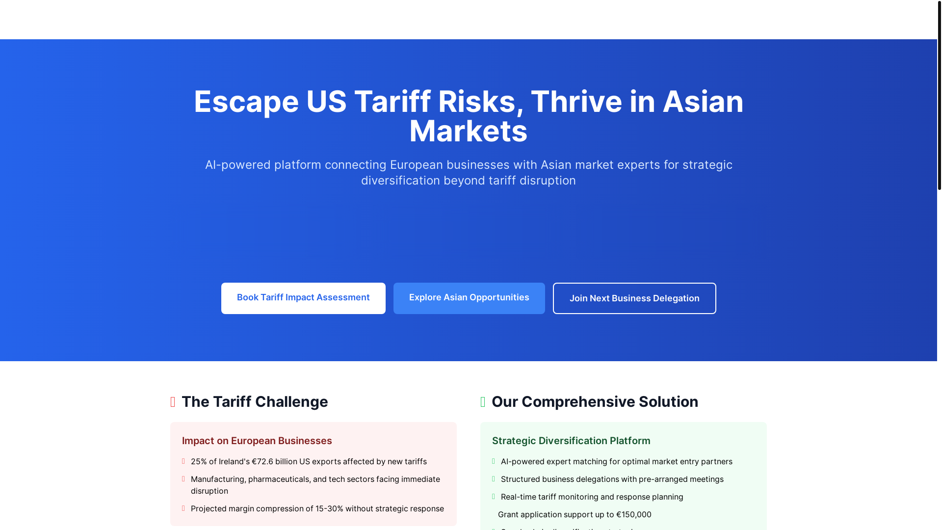 website screenshot of https://asiaconnection-eu.pages.dev/