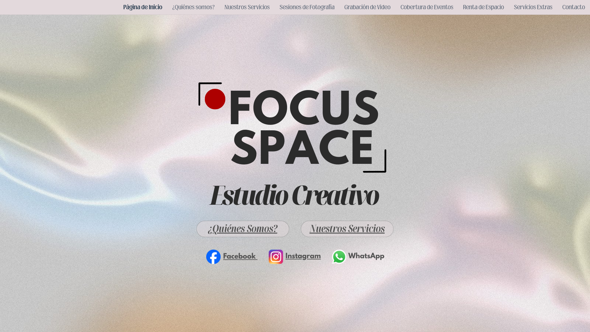 website screenshot of https://somosfocusspace.com/