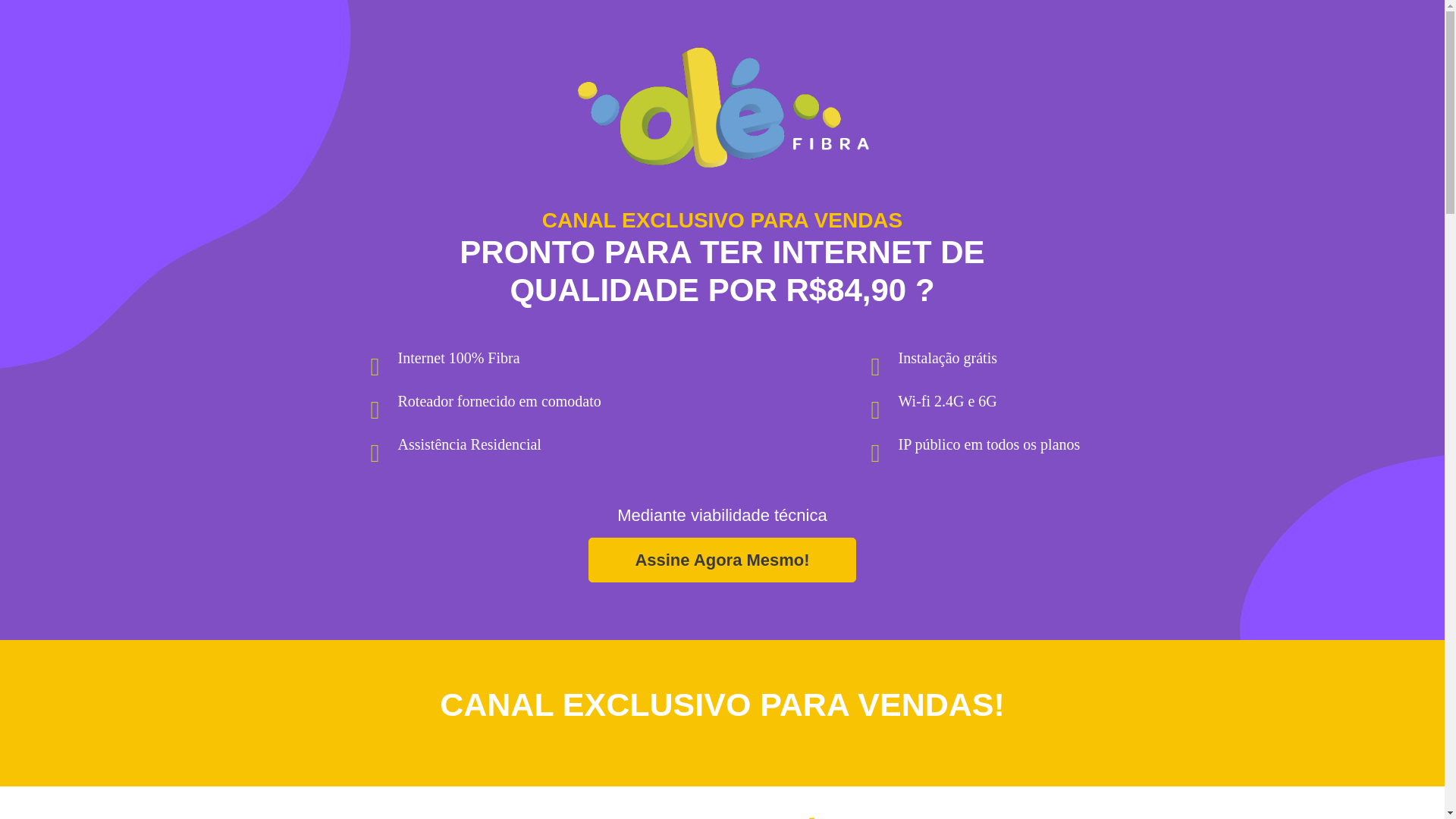 website screenshot of https://centraldafibra.com.br/