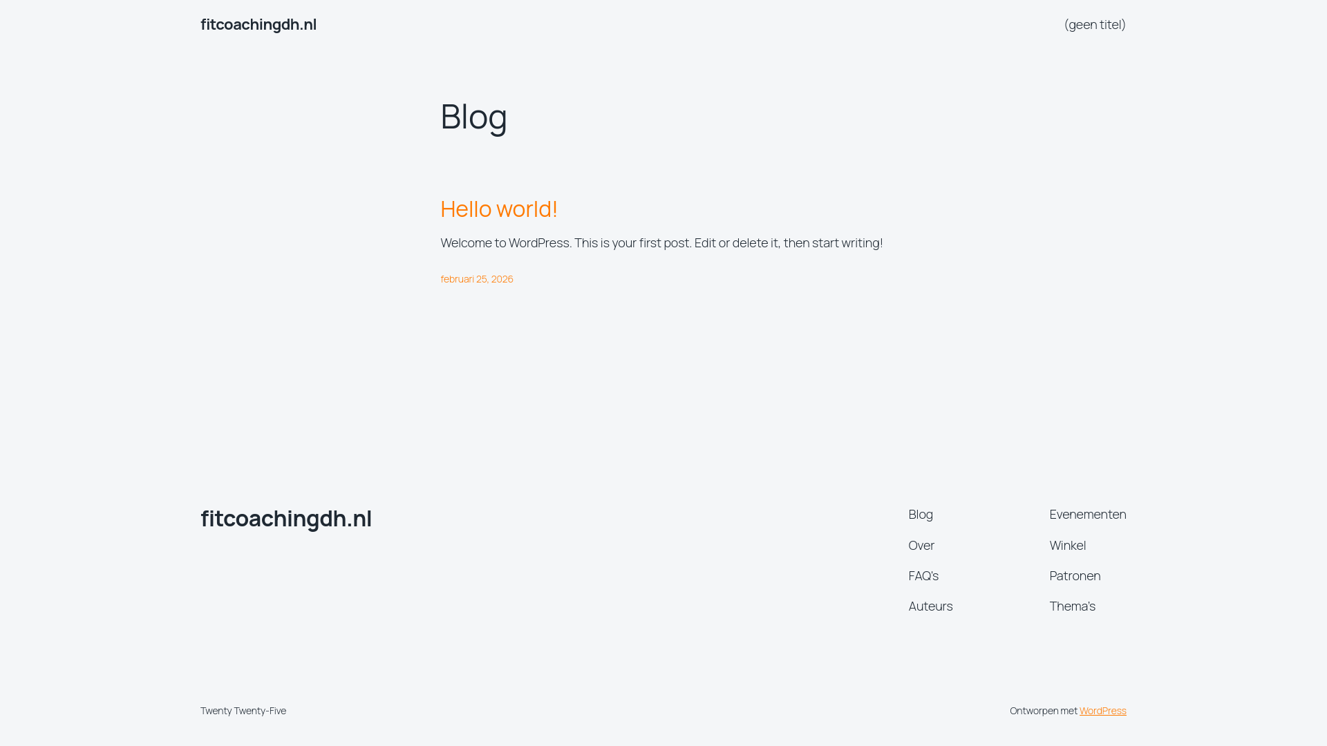 website screenshot of https://fitcoachingdh.nl/