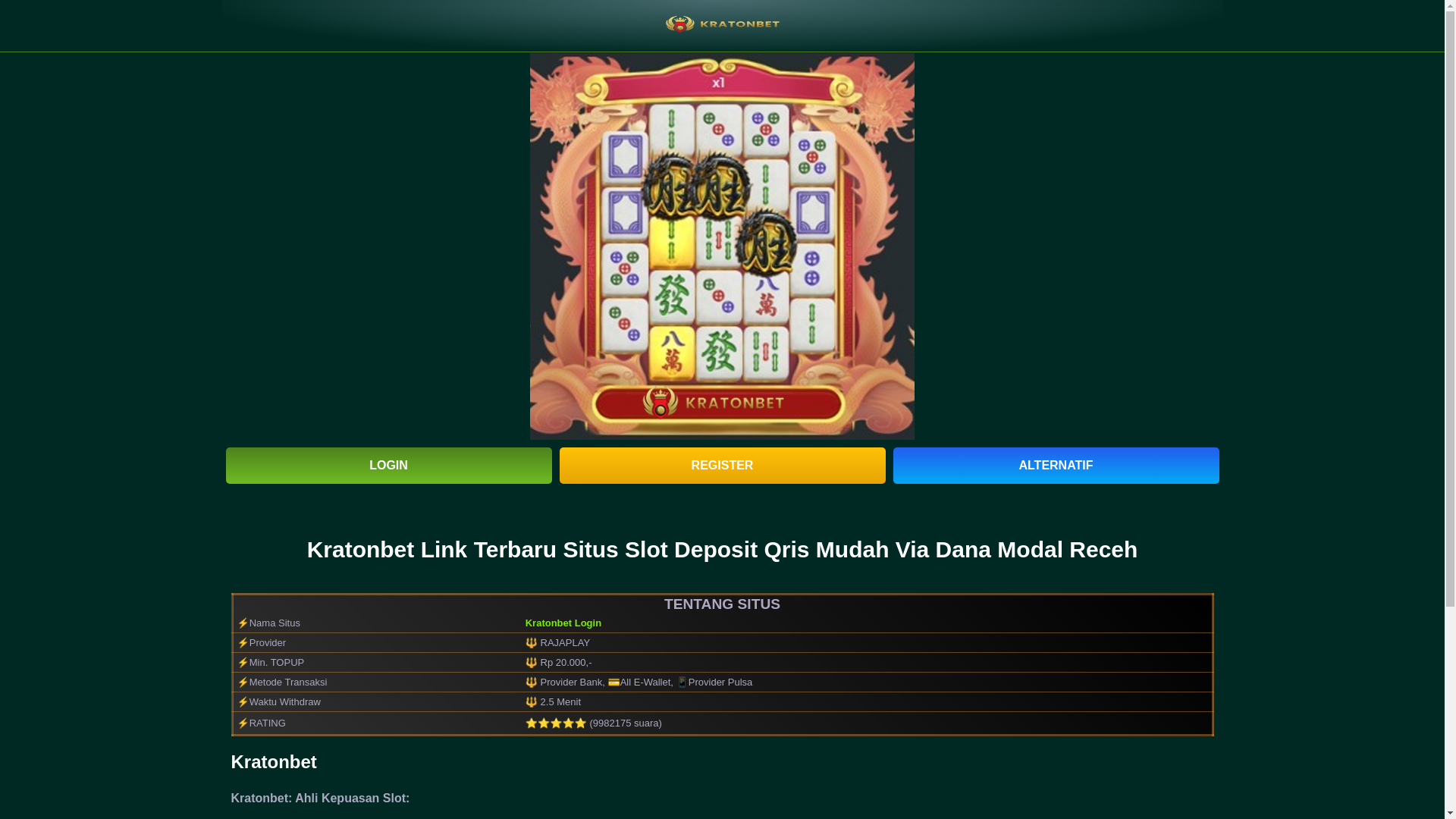 website screenshot of https://kratonbet-situs-slot-qris-gacor.pages.dev/