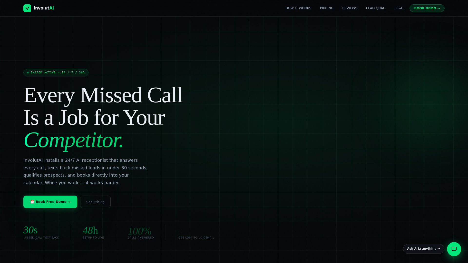 website screenshot of https://involutai.com/