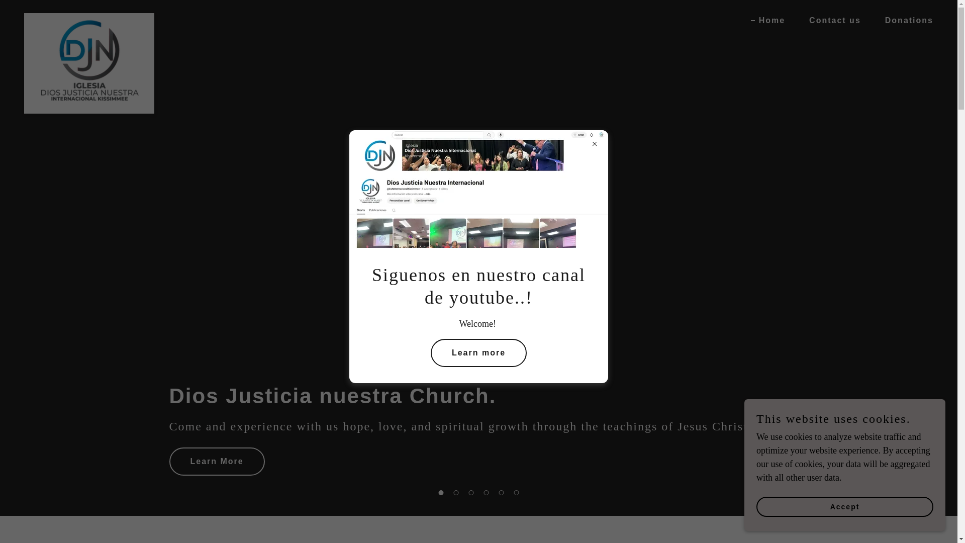 website screenshot of https://diosjusticianuestra.com/