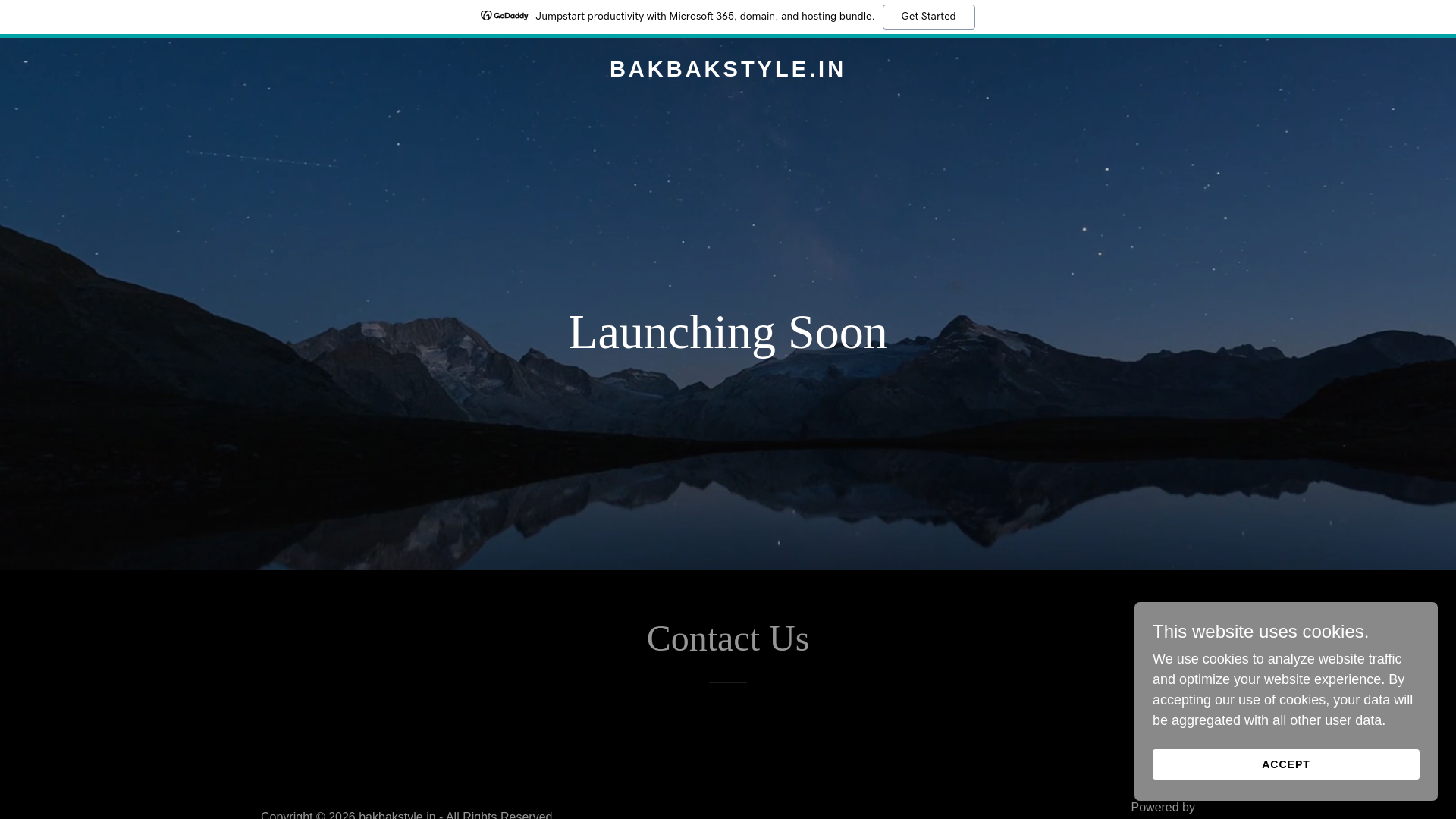 website screenshot of https://bakbakstyle.in/