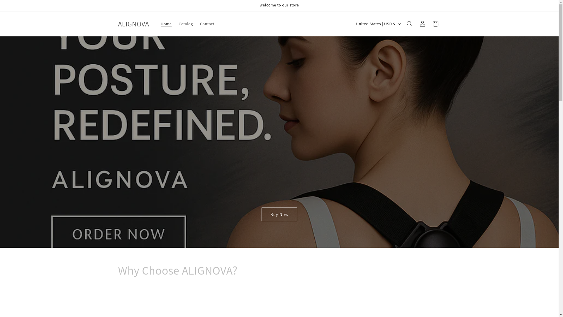 website screenshot of https://alignova.net/