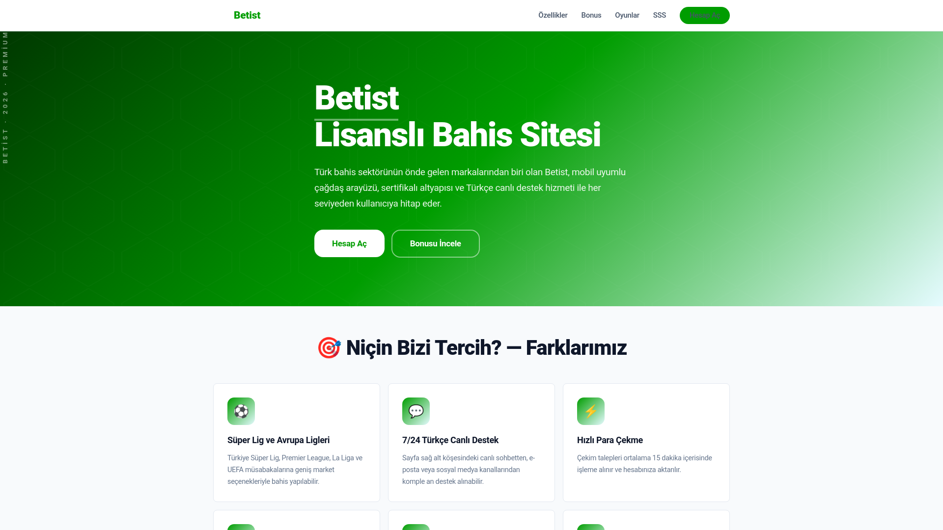 website screenshot of https://betist.guncelgiriss.vip