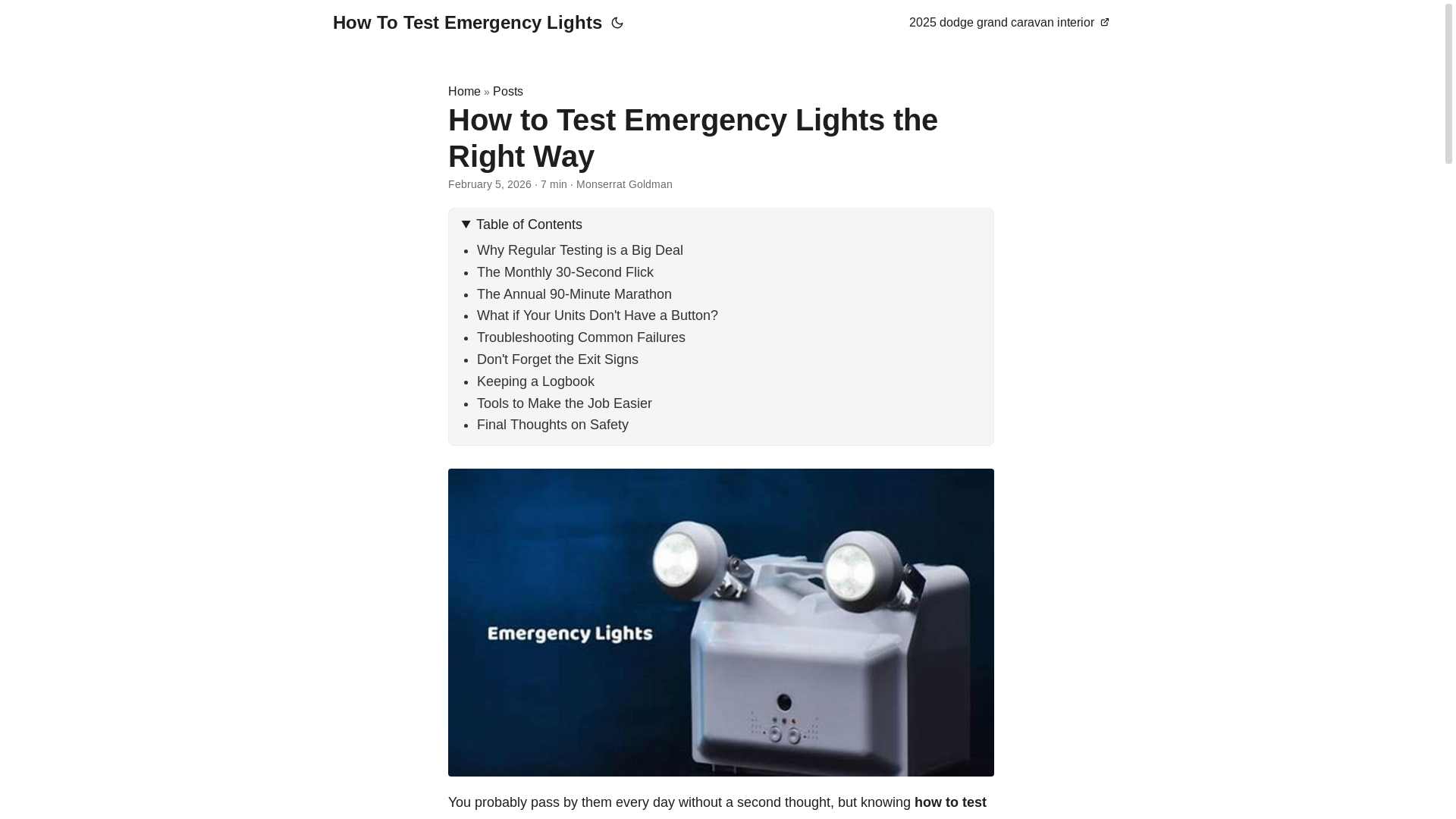 website screenshot of https://how-to-test-emergency-lights.pages.dev/