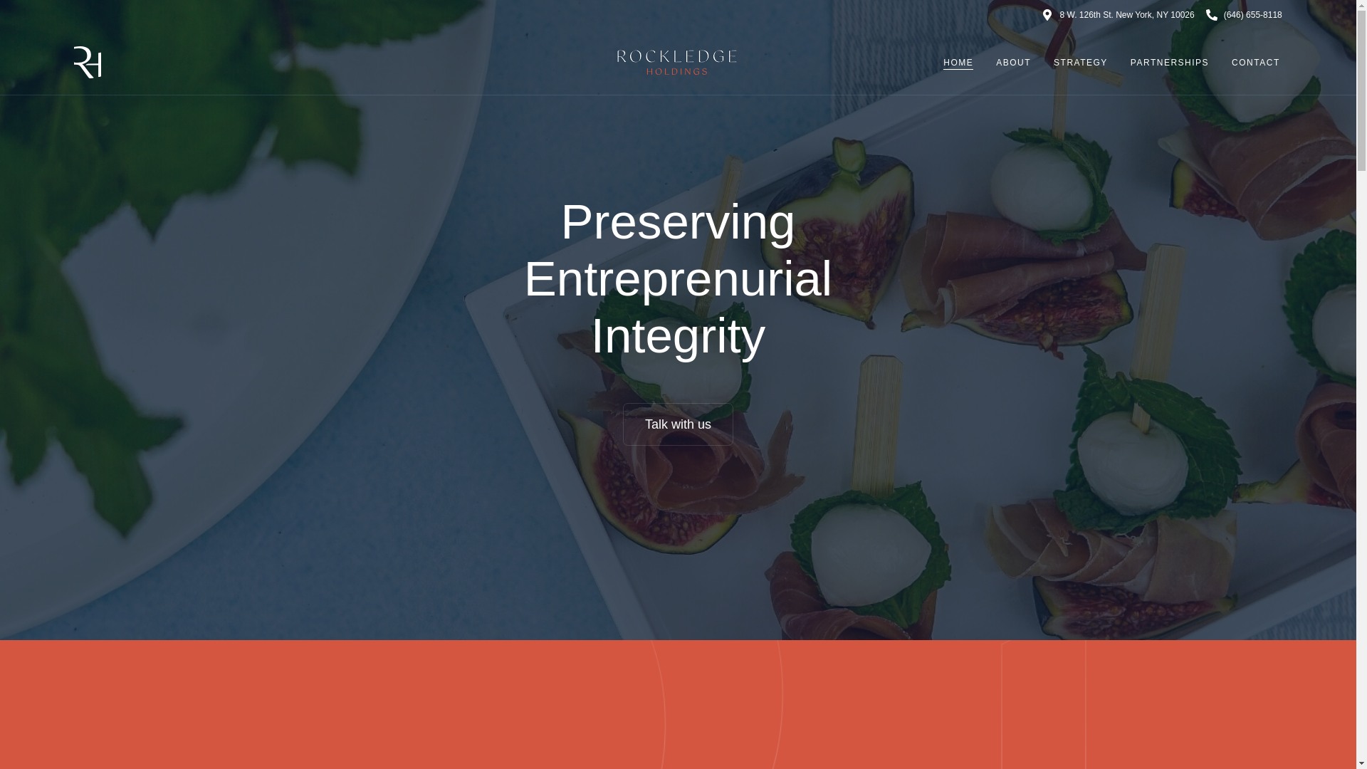website screenshot of https://rockledgeholdings.org/