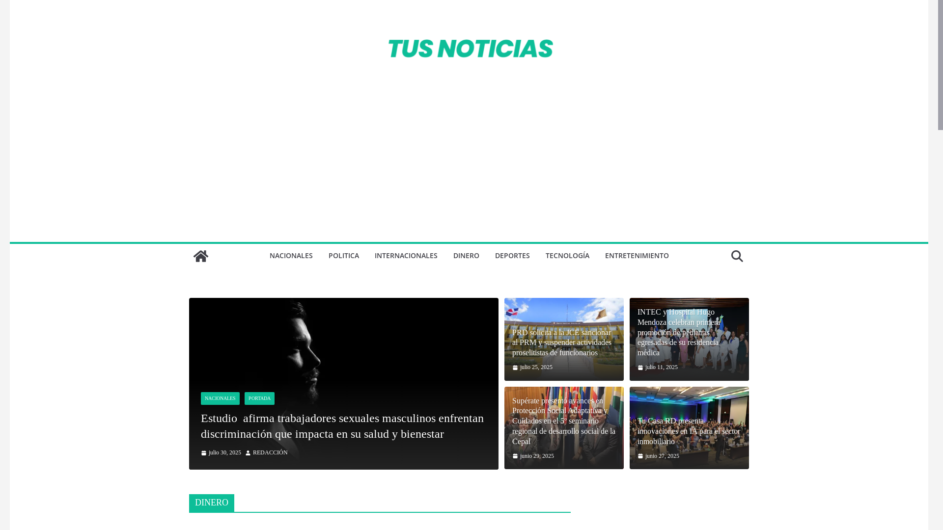 website screenshot of https://tusnoticias.com.do/