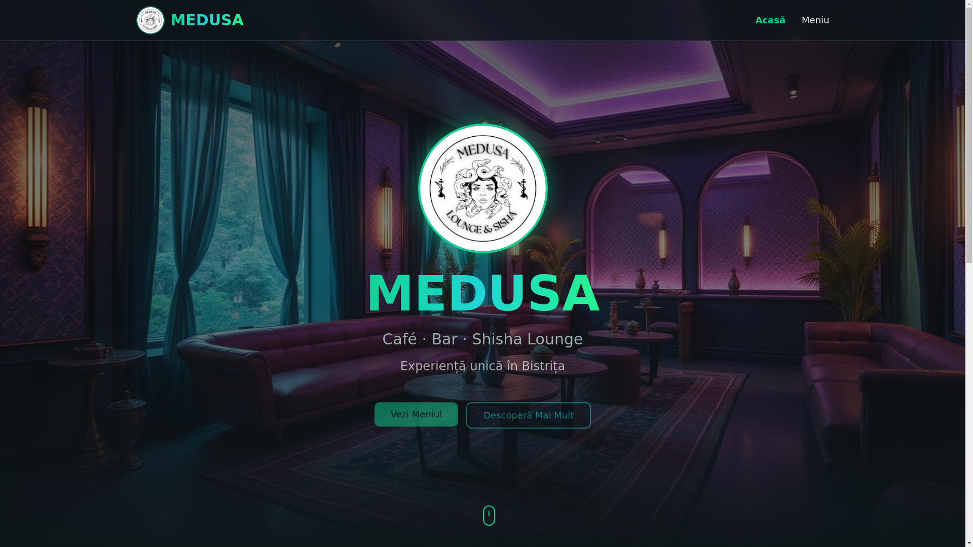 website screenshot of https://medusa-bistrita.ro/