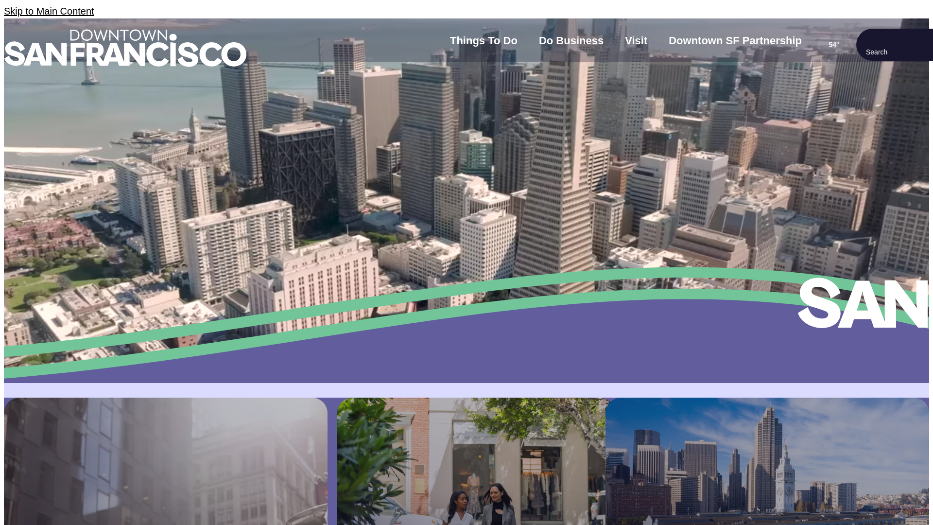 website screenshot of https://downtownsf.org/