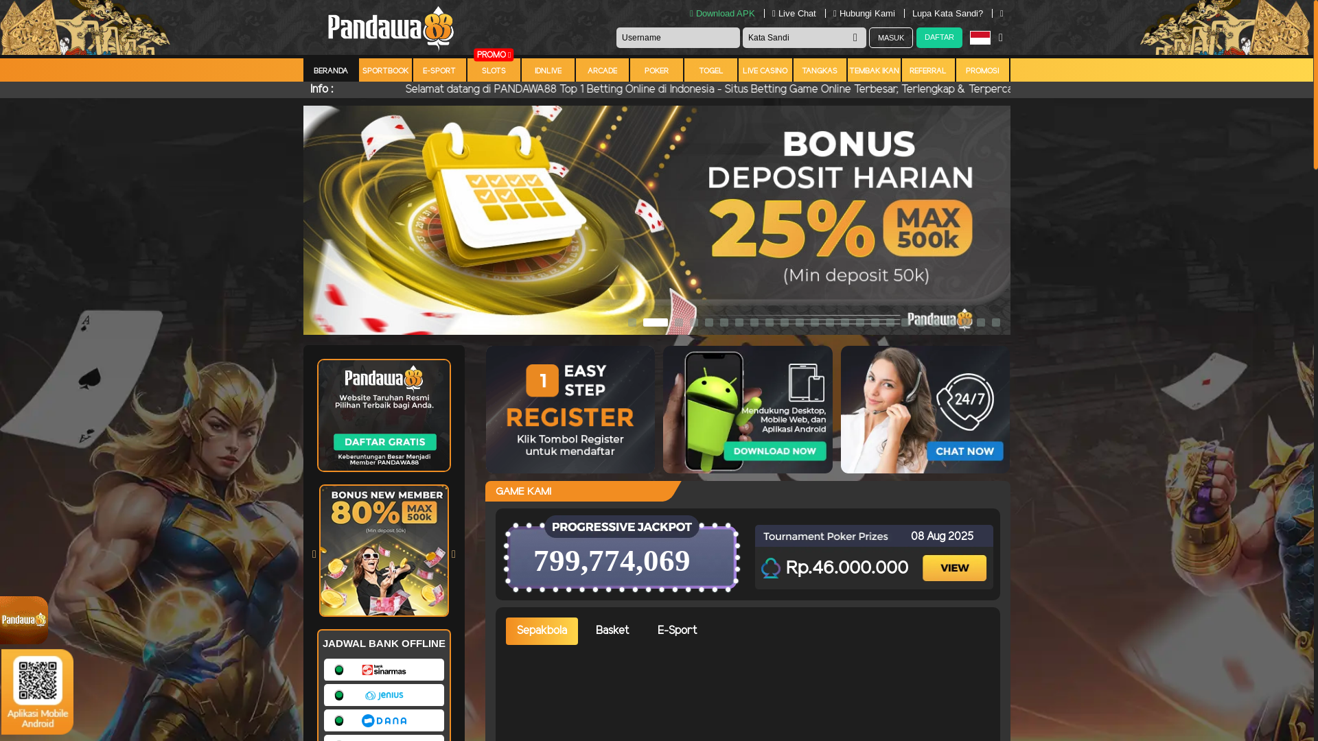 website screenshot of https://kingpandawa.com/