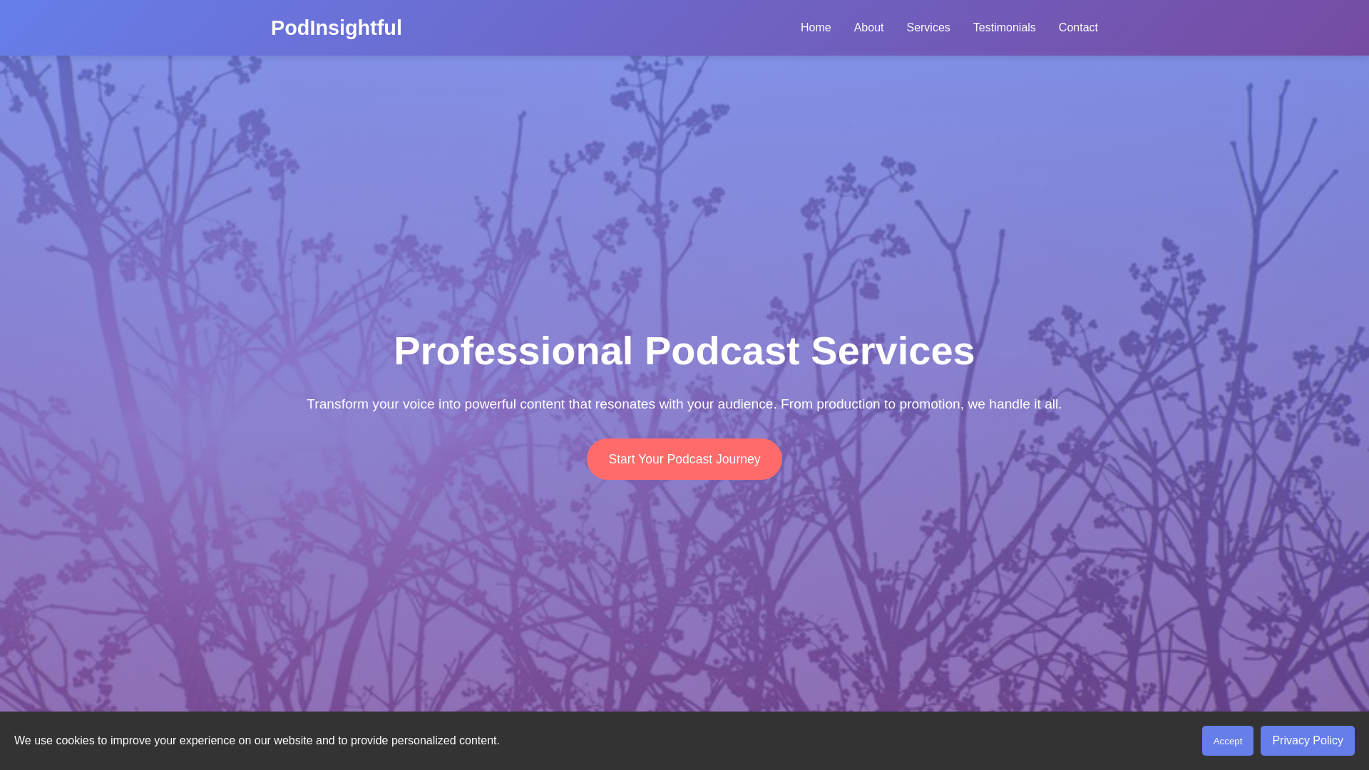 website screenshot of https://podinsightful.click/