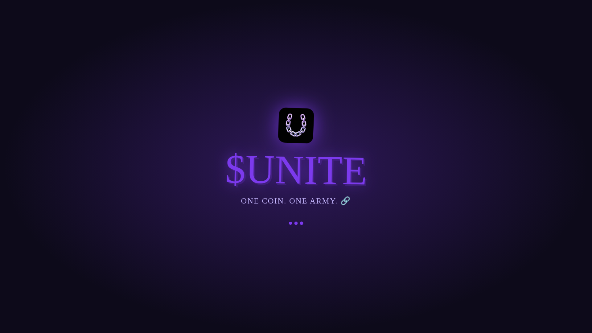 website screenshot of https://uniteonsol.fun/