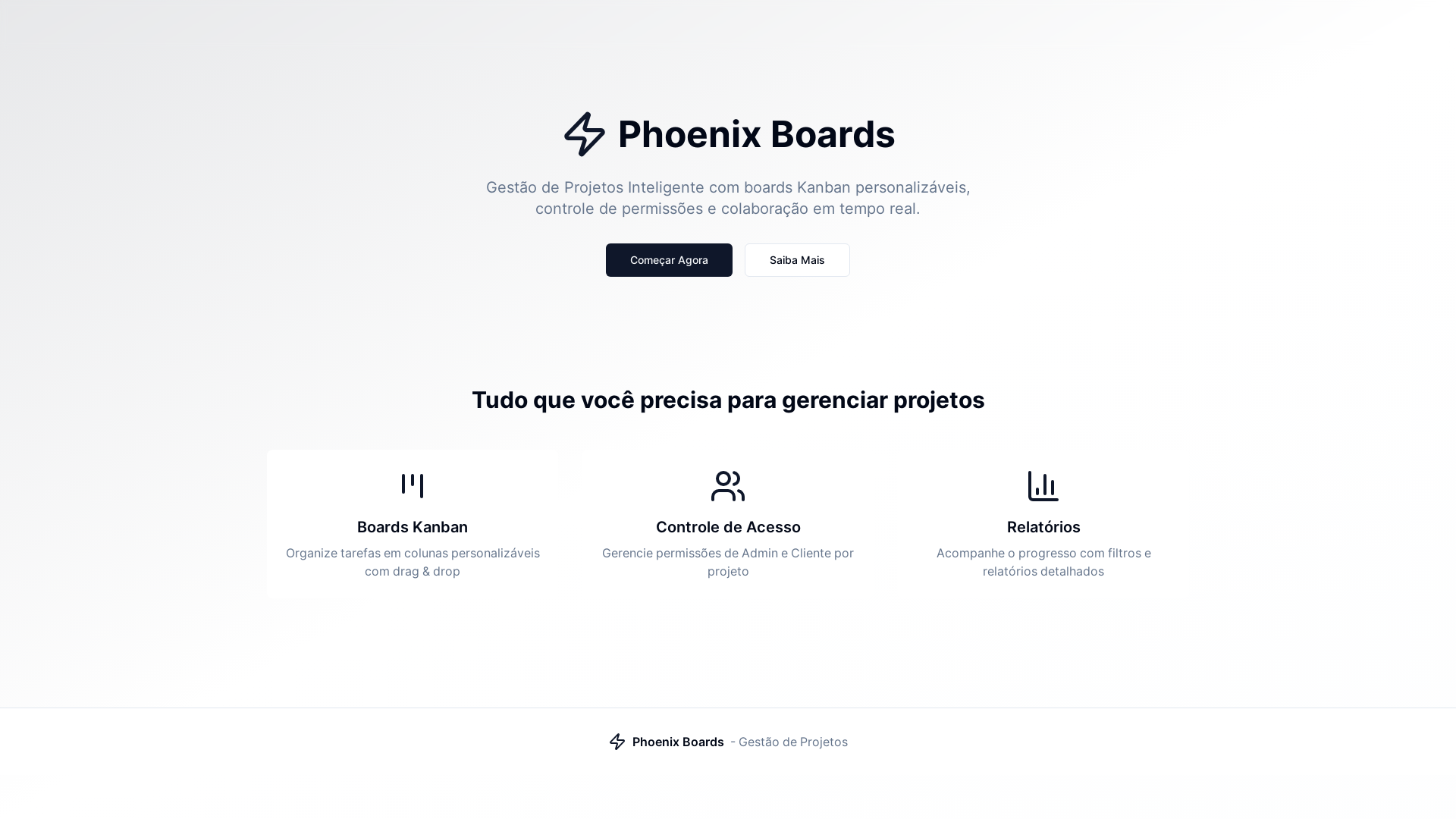 website screenshot of https://phoenixboard.app/