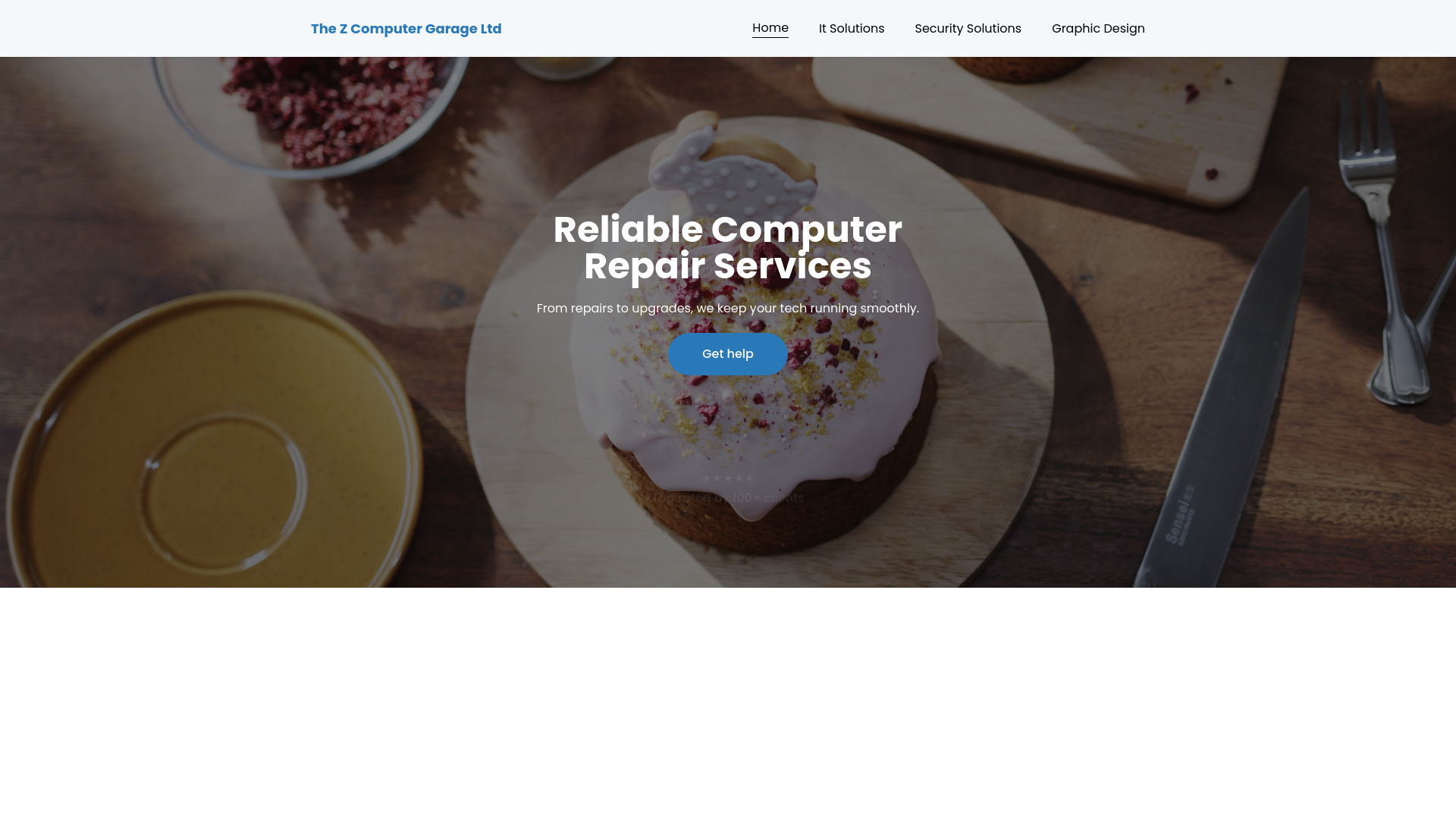 website screenshot of https://thezcomputergarageltd.com/