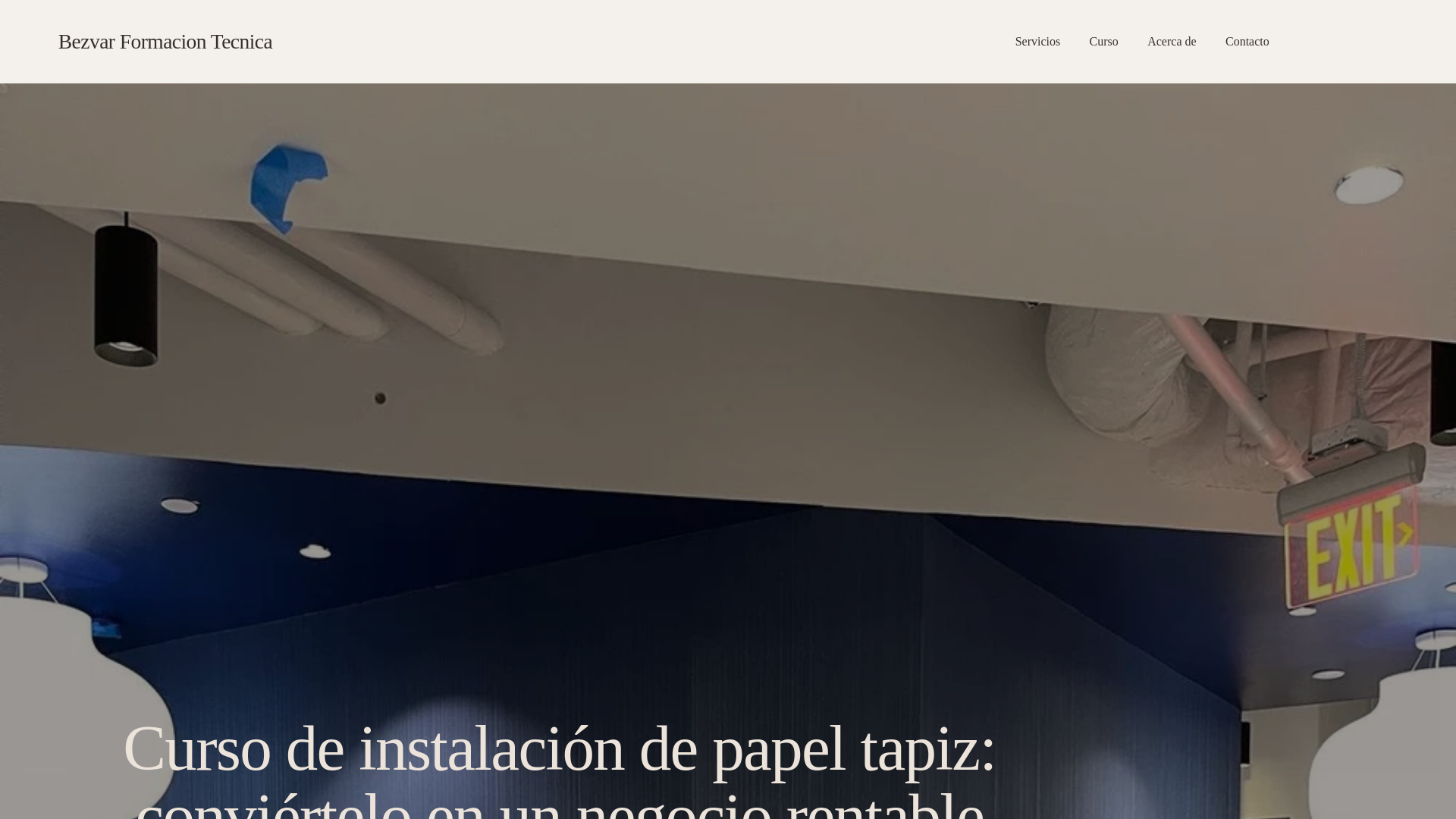 website screenshot of https://bezvareducaciontecnica.com