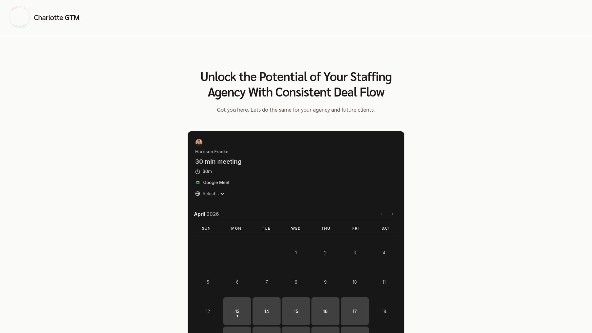 website screenshot of https://charlottegtm.com