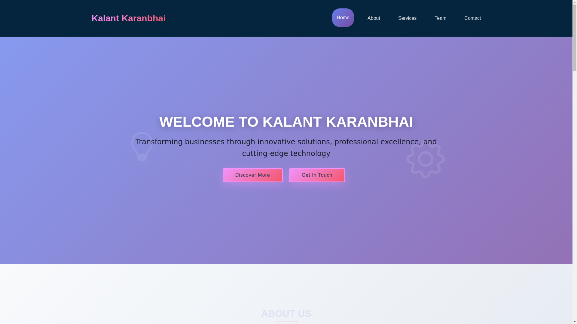 website screenshot of https://kalantkaranbhai.pages.dev/