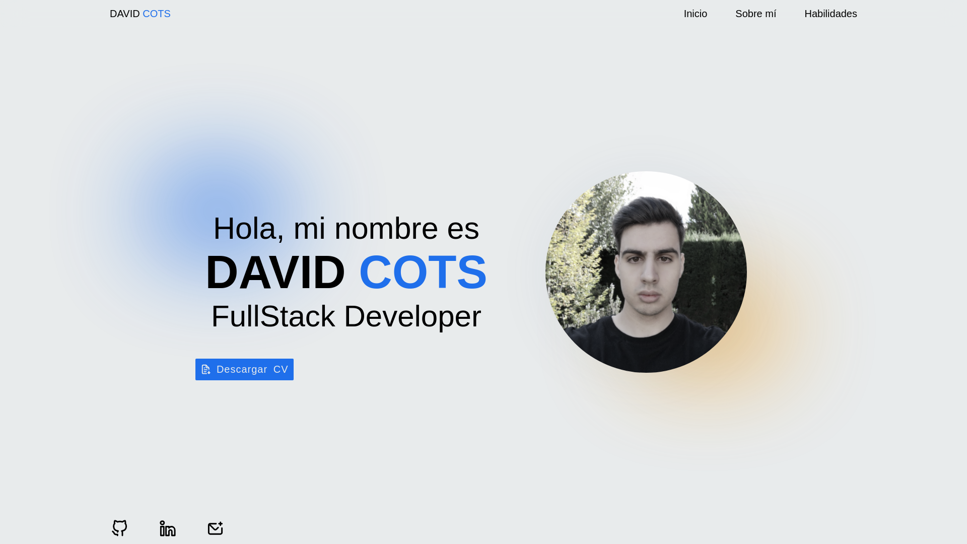 website screenshot of https://davidcots.com/