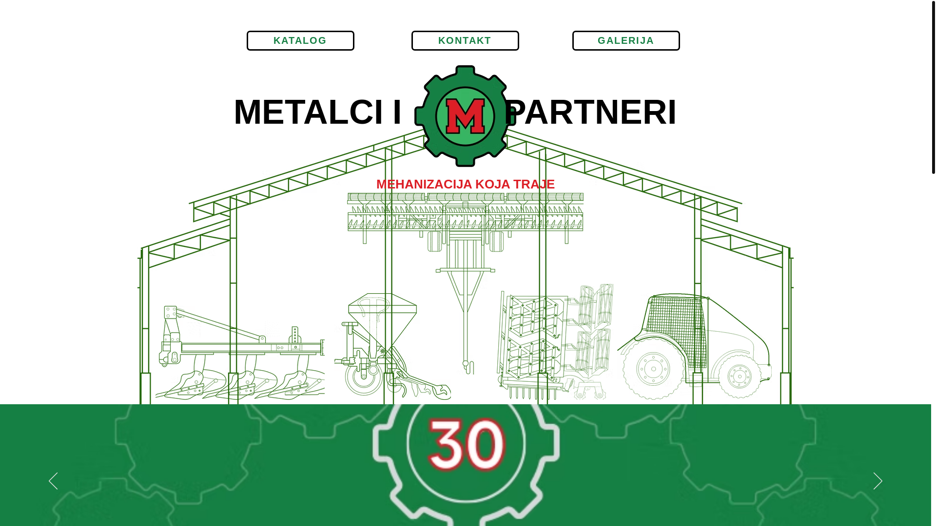 website screenshot of https://metalci-partneri.com/