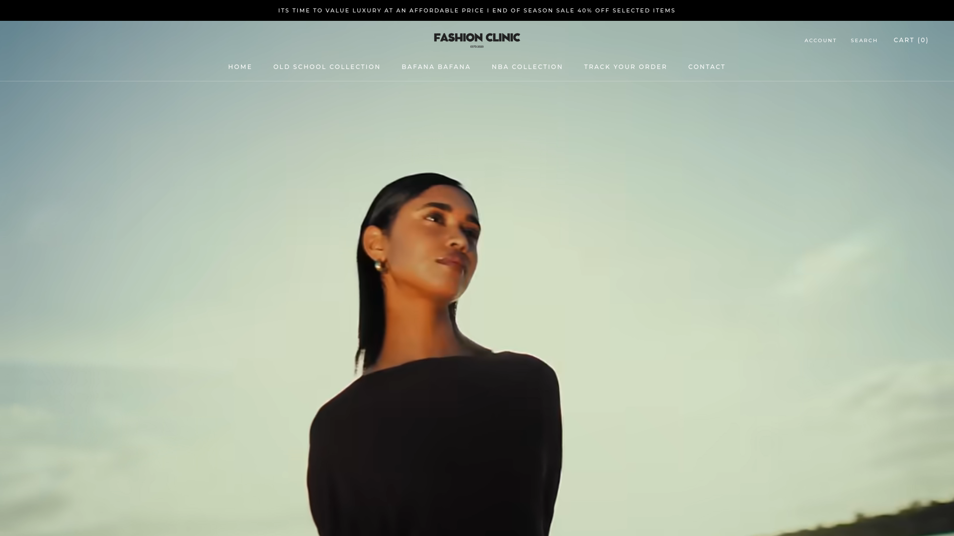 website screenshot of https://fashionclinic-official.co.za/