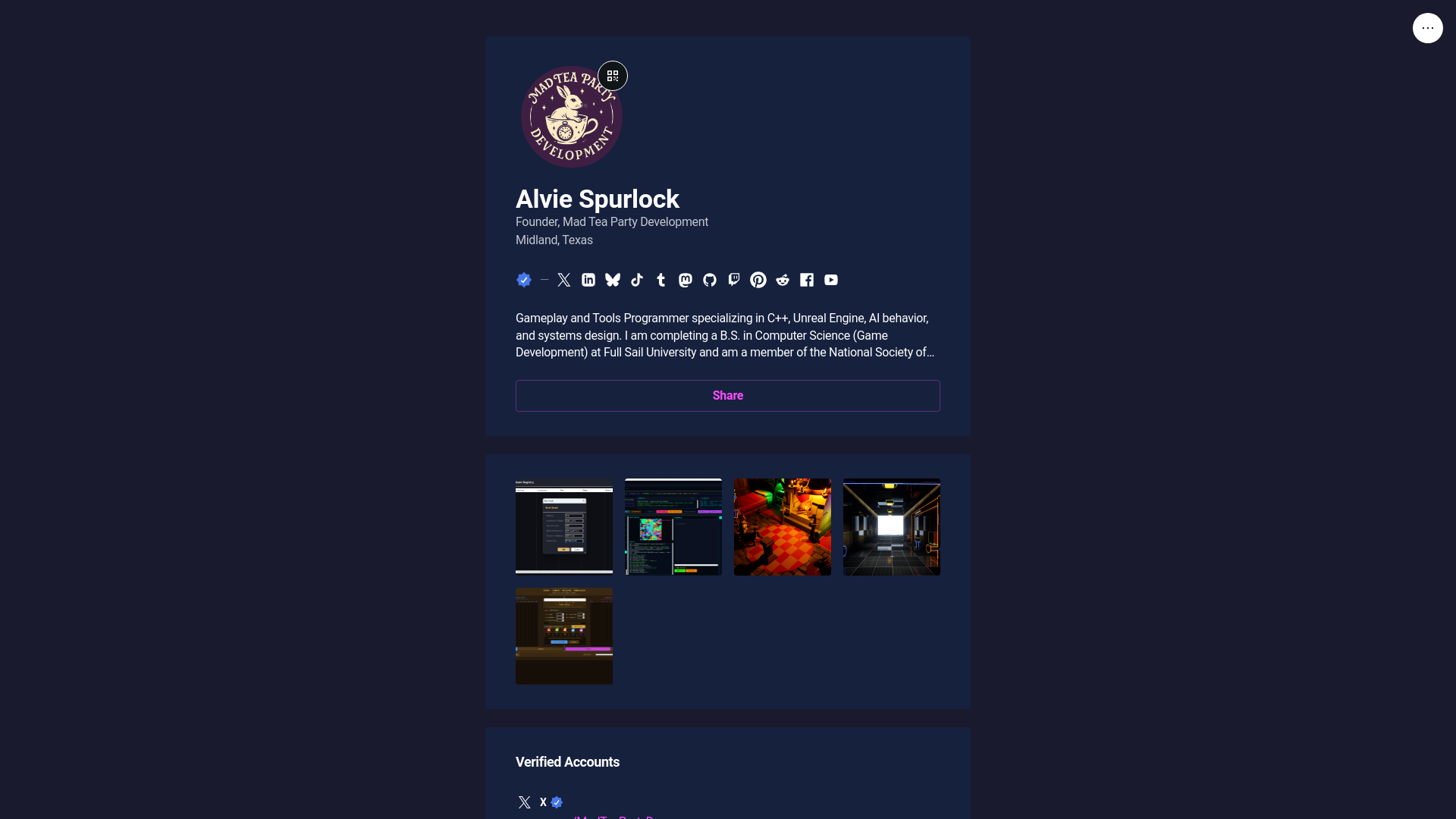 website screenshot of https://alviespurlock.online