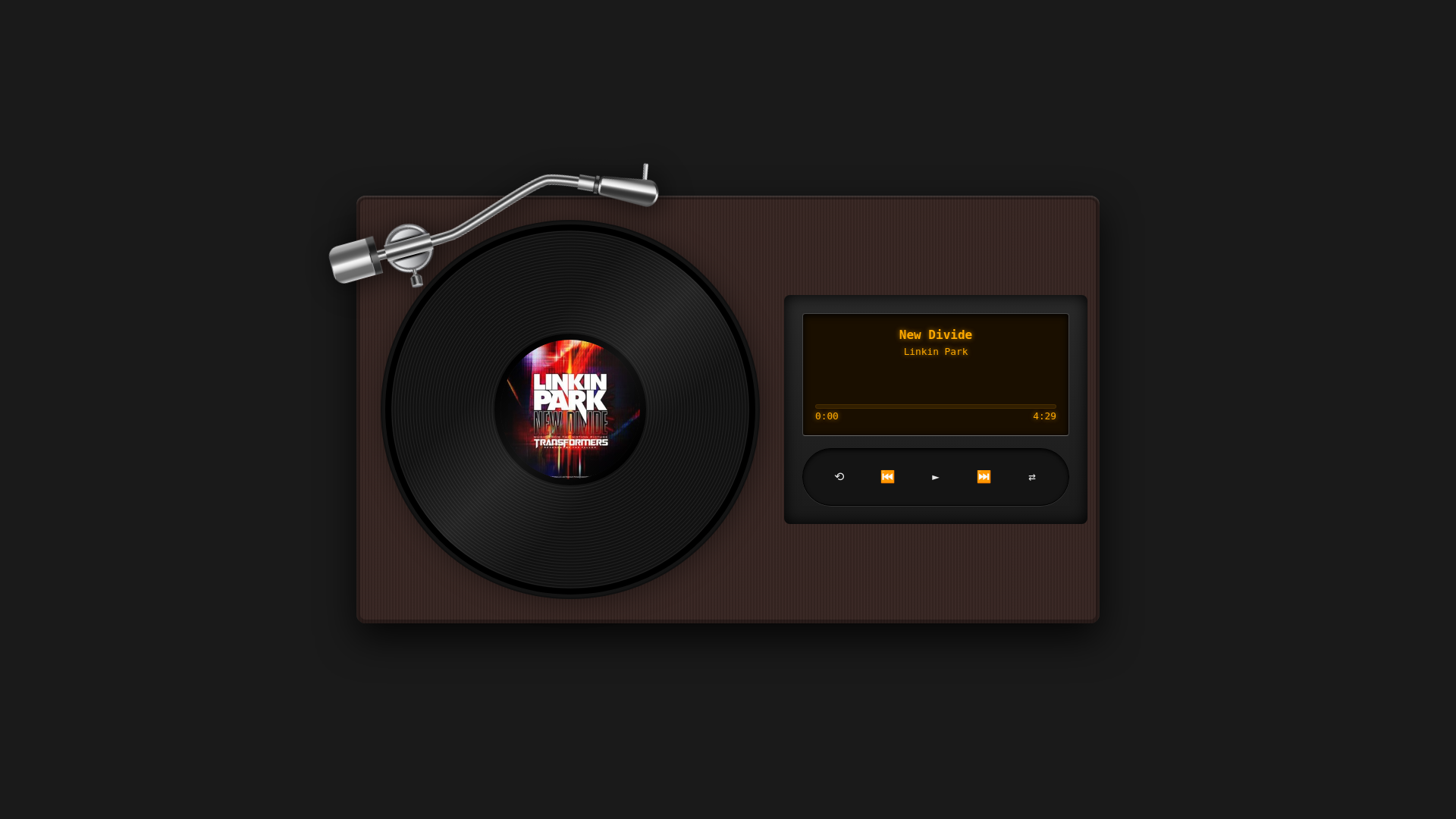 website screenshot of https://linkinparkplaylist.pages.dev/